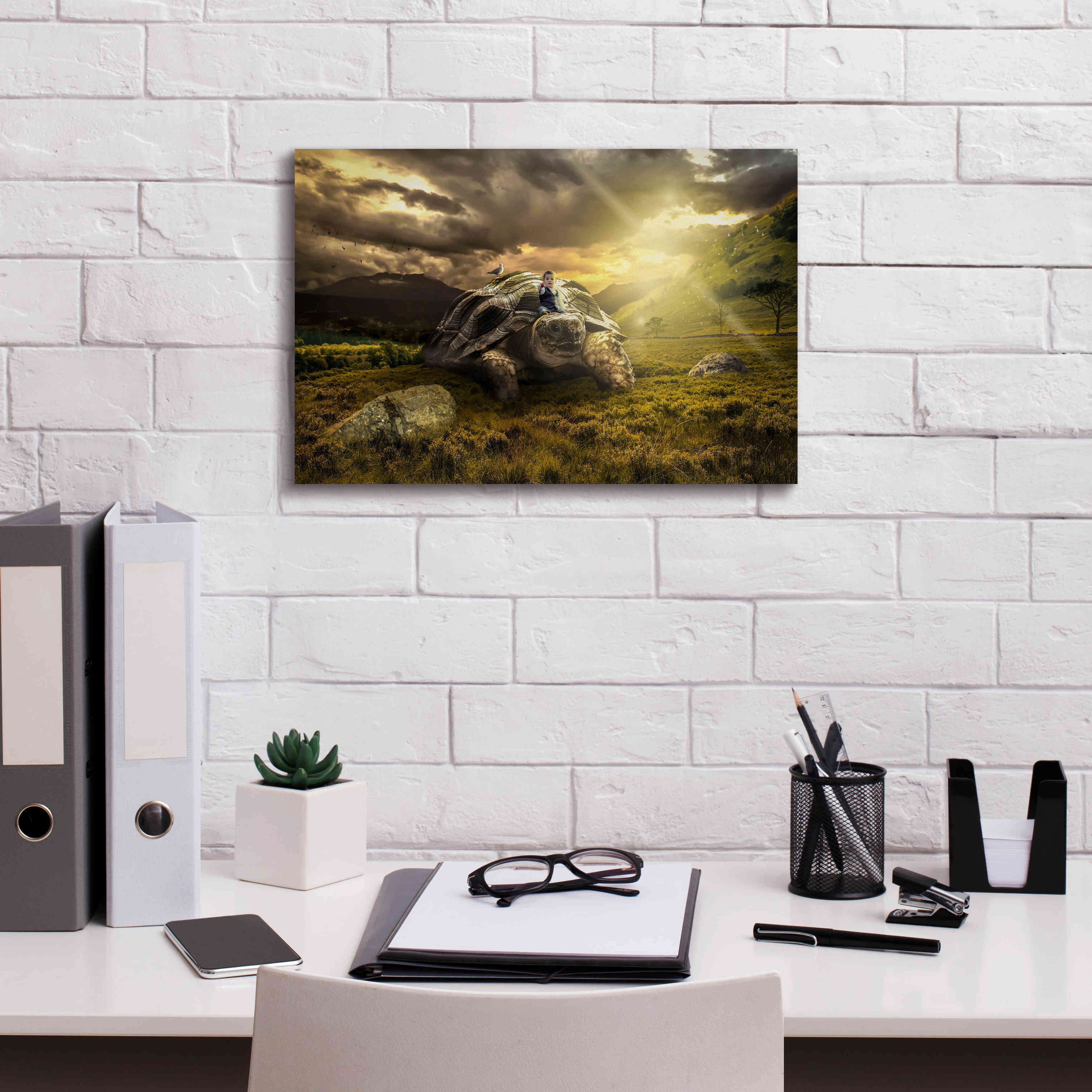 'Onward' by Alan, Giclee Canvas Wall Art,18x12