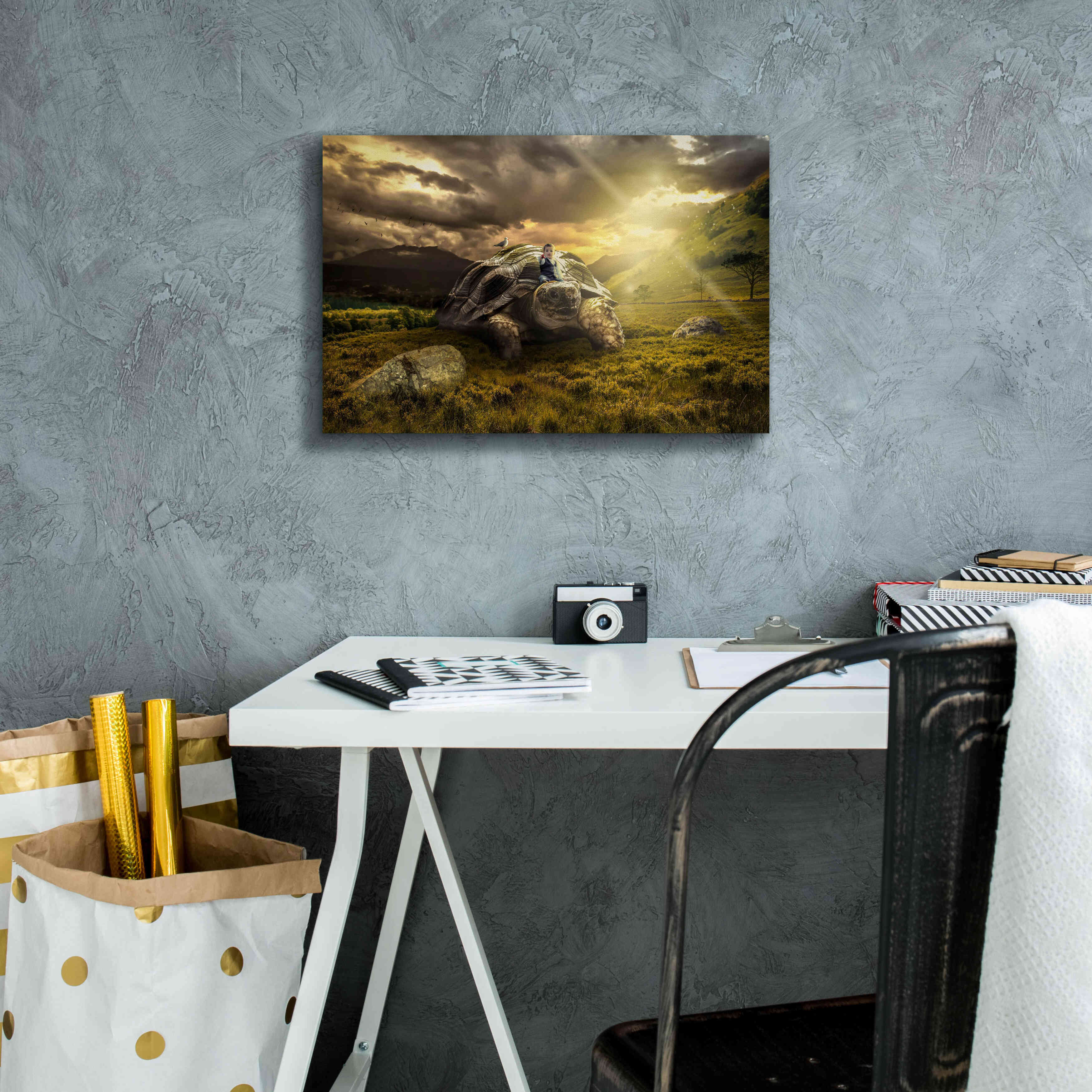 'Onward' by Alan, Giclee Canvas Wall Art,18x12