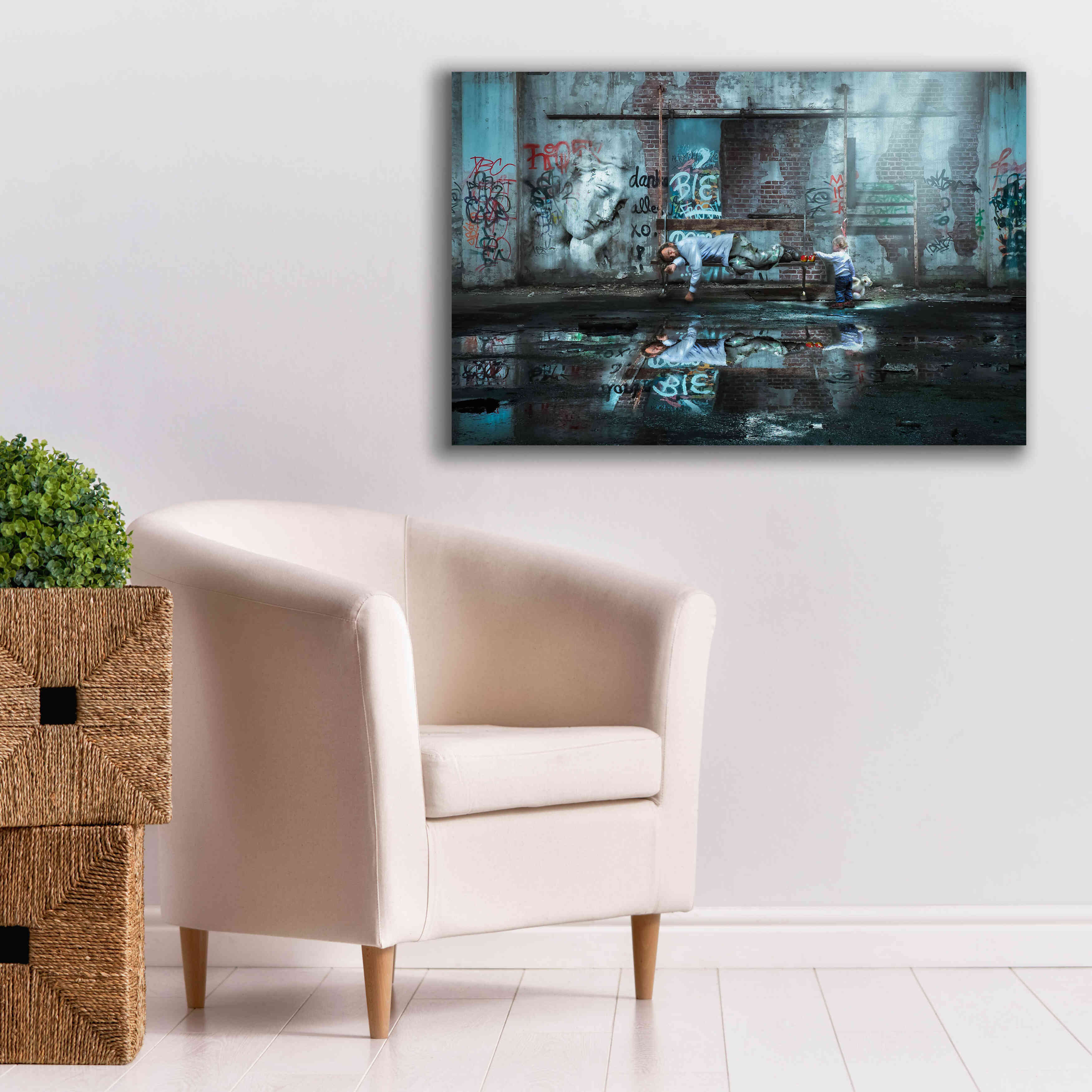 'Care to Share' by Alan, Giclee Canvas Wall Art,40x26