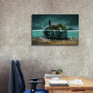 'Capturing Fish' by Alan, Giclee Canvas Wall Art,40x26