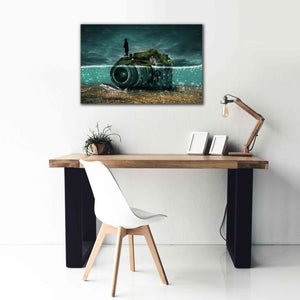 'Capturing Fish' by Alan, Giclee Canvas Wall Art,40x26