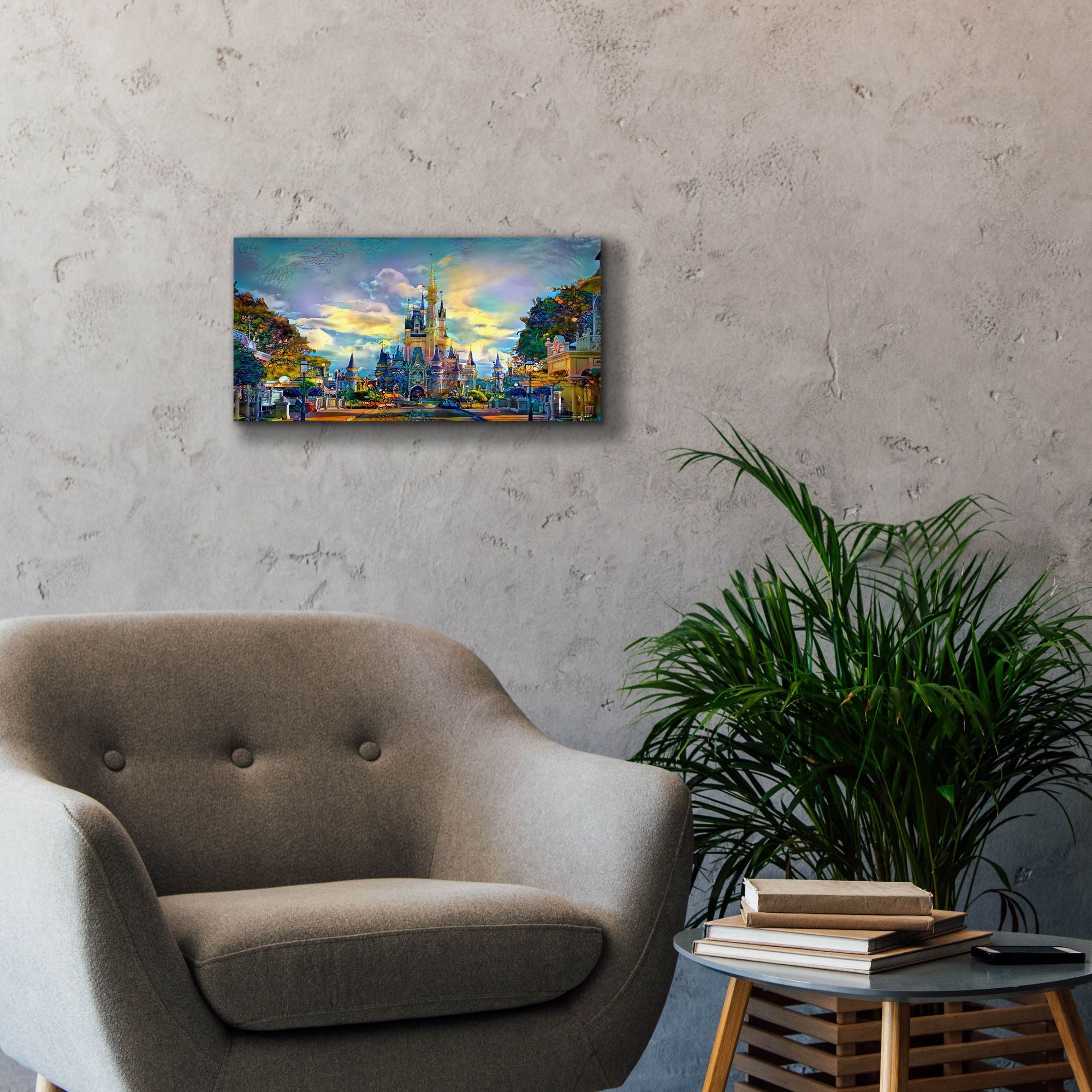 'Orlando Florida United States Castle' by Pedro Gavidia, Canvas Wall Art,24 x 12