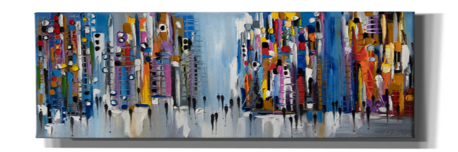 'Charming City' by Ekaterina Ermilkina, Canvas Wall Art