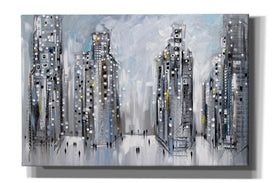 'City Street Scene' by Ekaterina Ermilkina, Canvas Wall Art