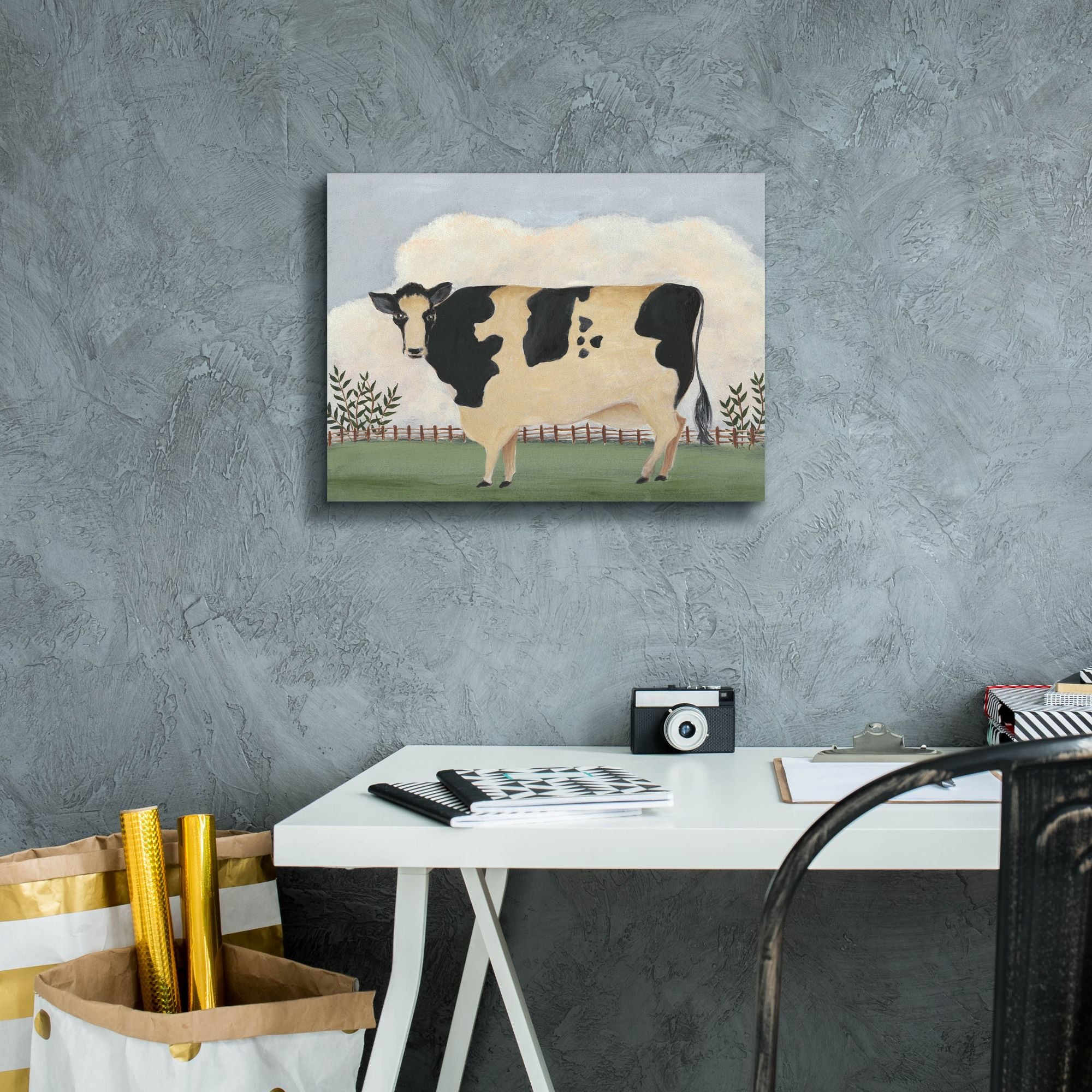 'Folk Farm II' by Regina Moore, Canvas Wall Art,16 x 12