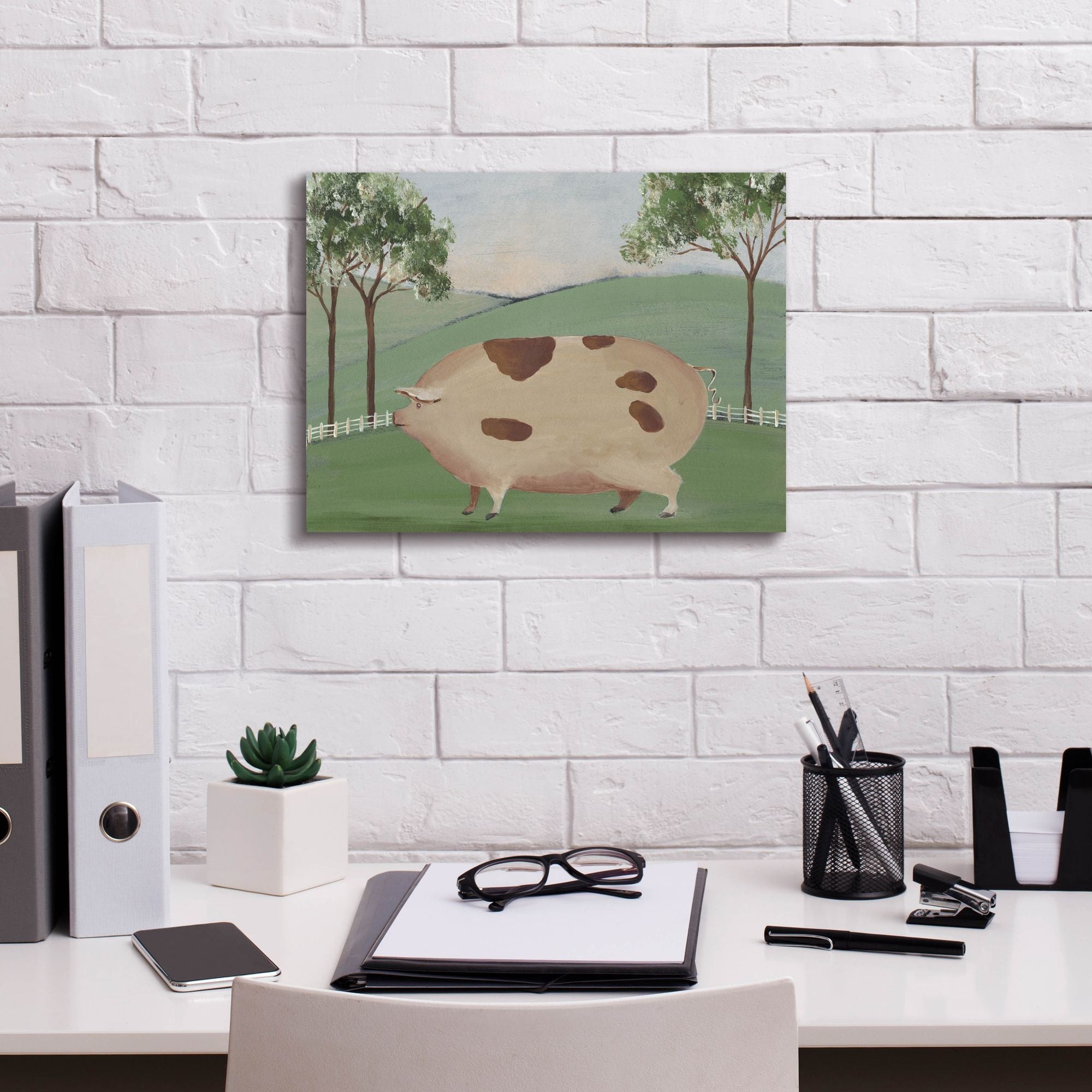 'Folk Farm III' by Regina Moore, Canvas Wall Art,16 x 12