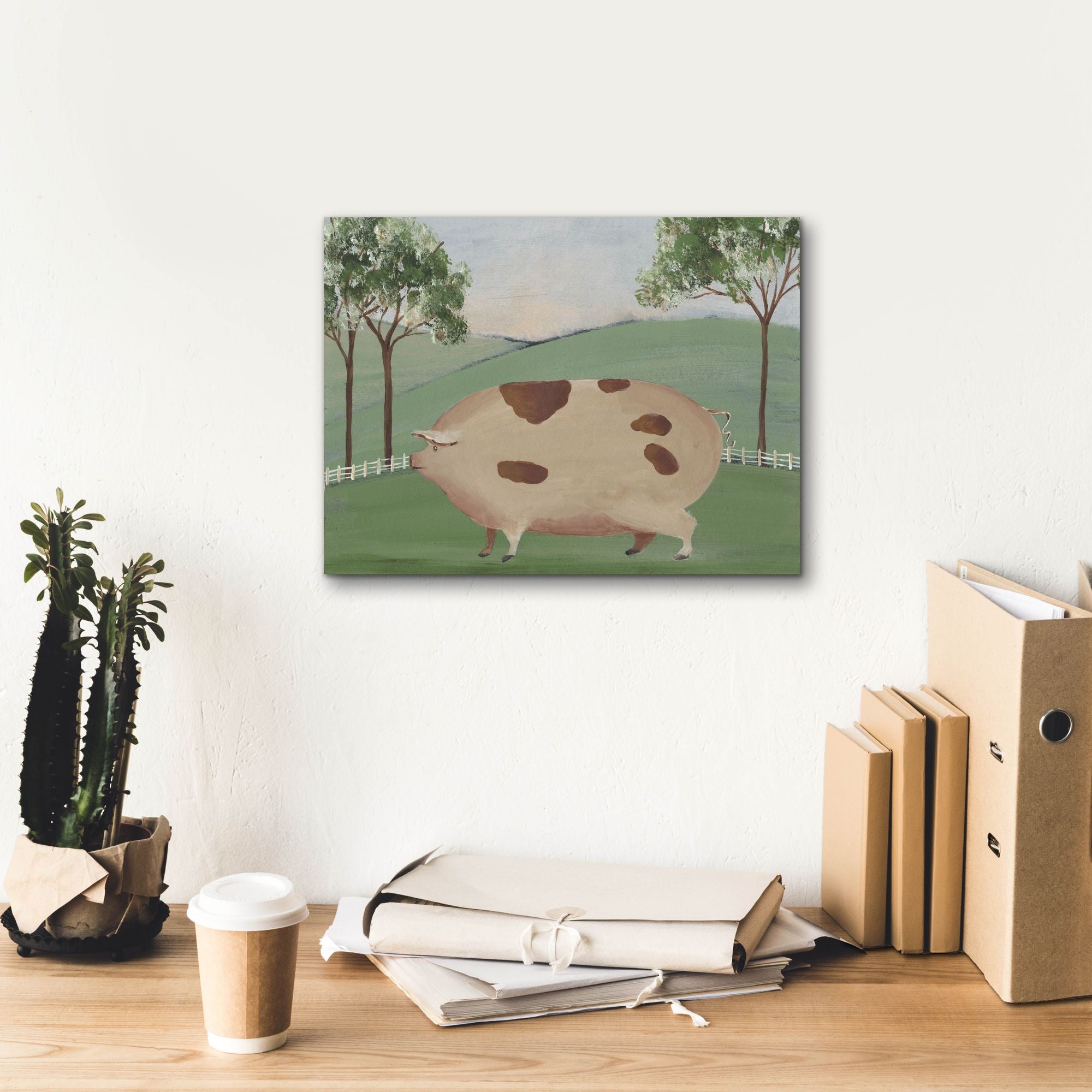 'Folk Farm III' by Regina Moore, Canvas Wall Art,16 x 12