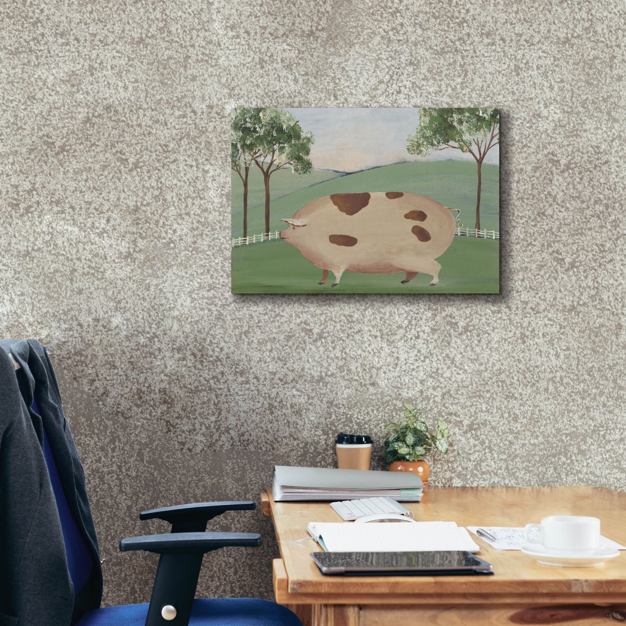 'Folk Farm III' by Regina Moore, Canvas Wall Art,26 x 18