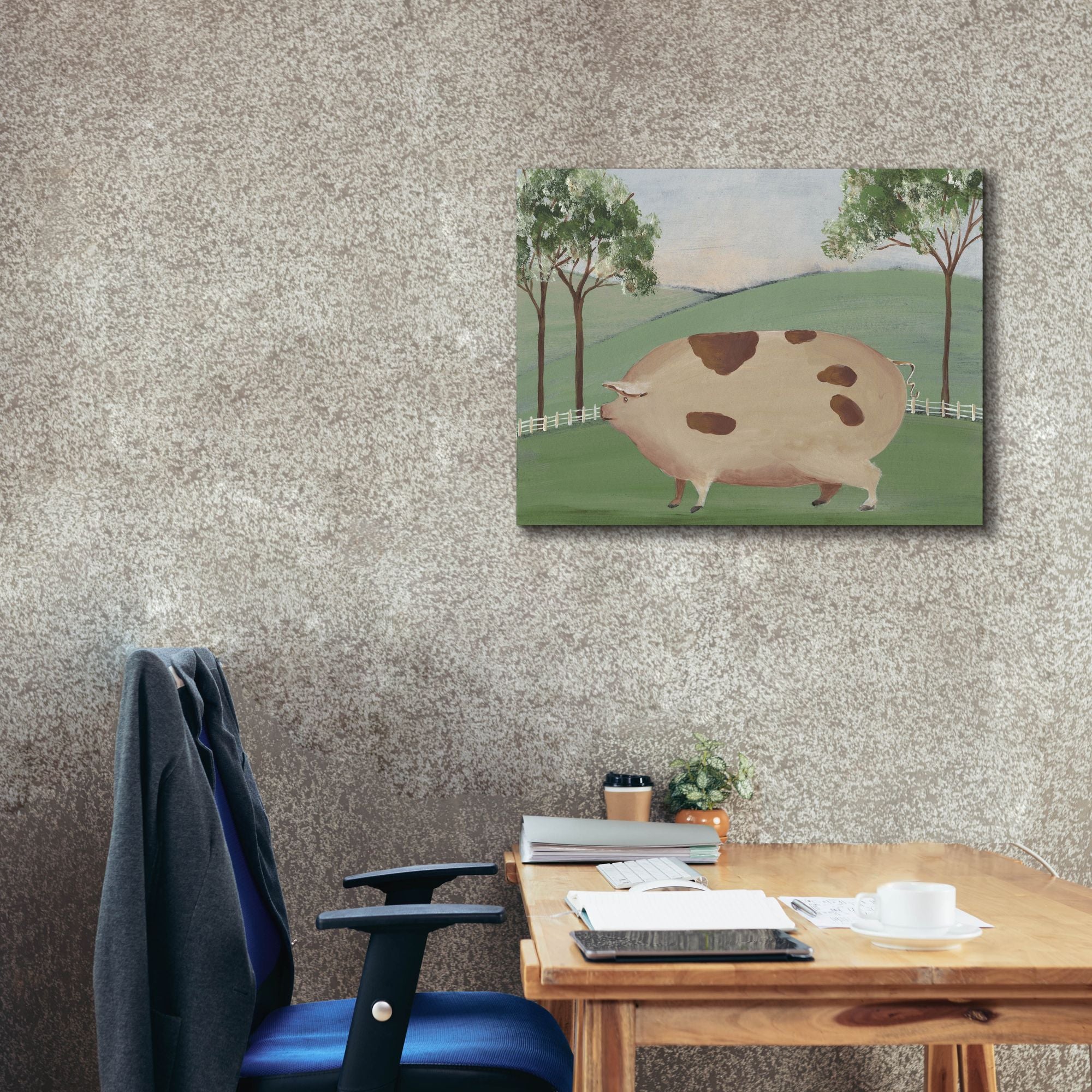 'Folk Farm III' by Regina Moore, Canvas Wall Art,34 x 26