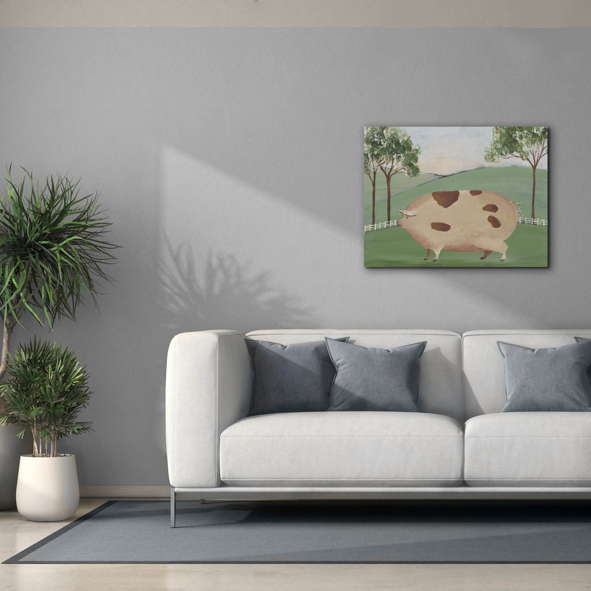 'Folk Farm III' by Regina Moore, Canvas Wall Art,34 x 26