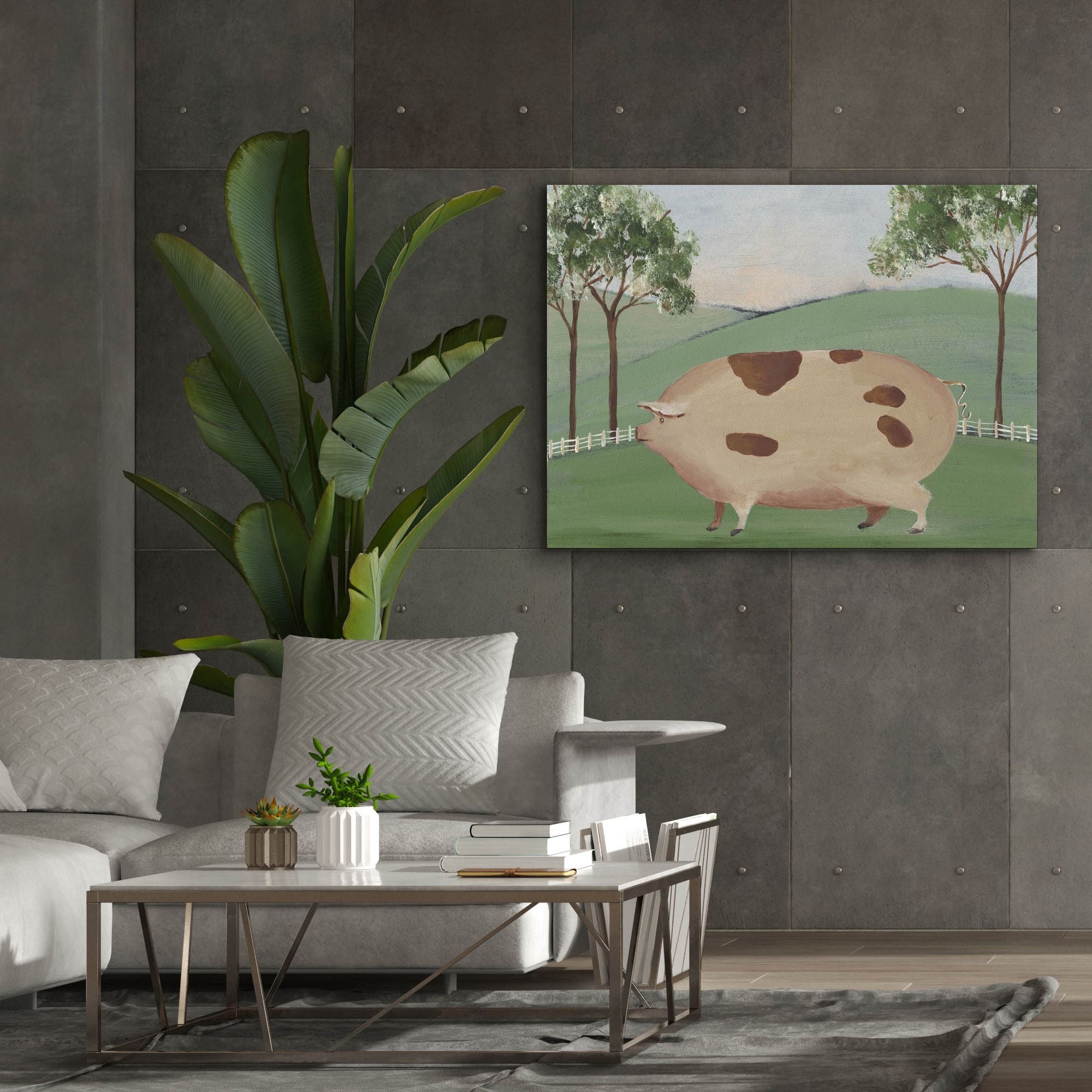 'Folk Farm III' by Regina Moore, Canvas Wall Art,54x40