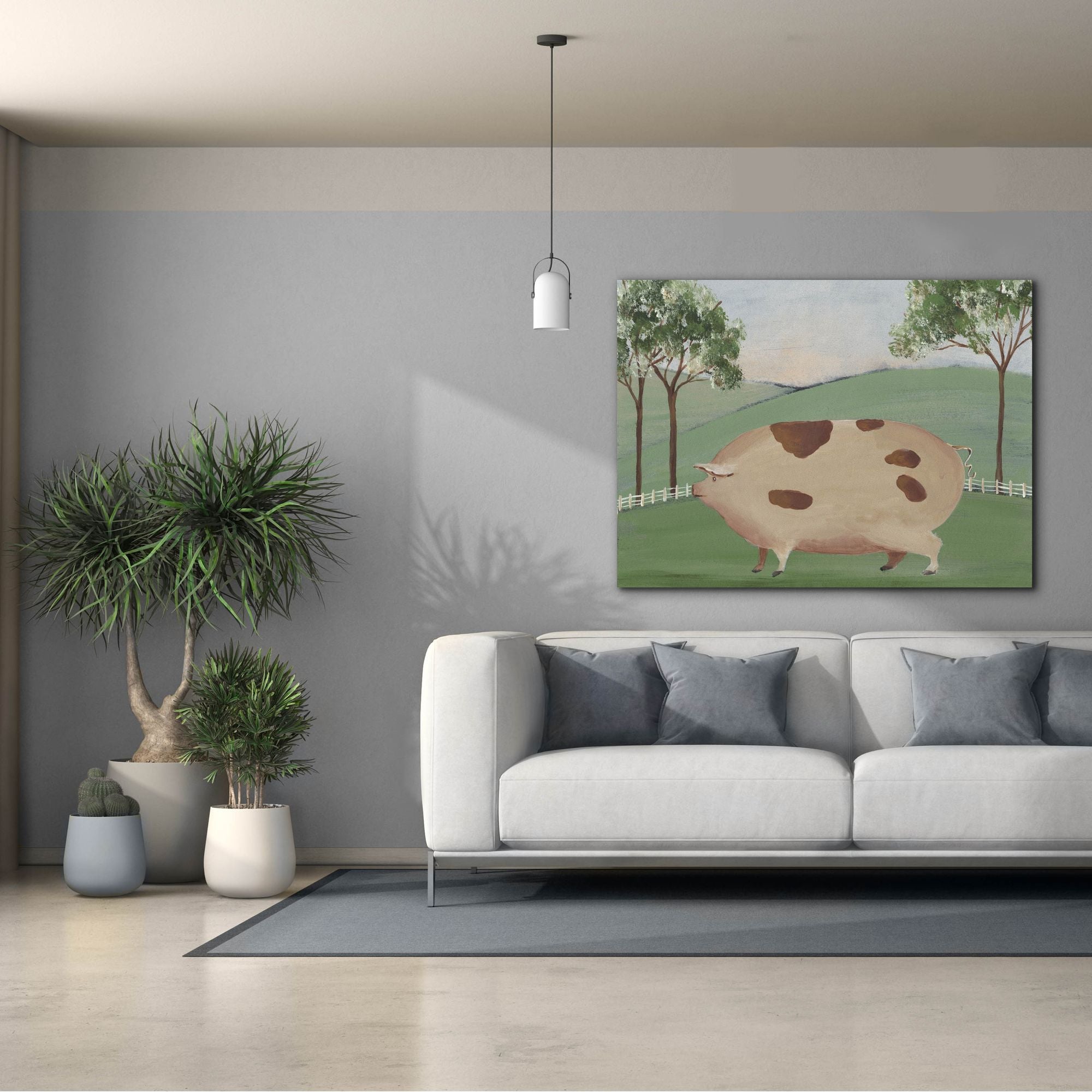 'Folk Farm III' by Regina Moore, Canvas Wall Art,54x40