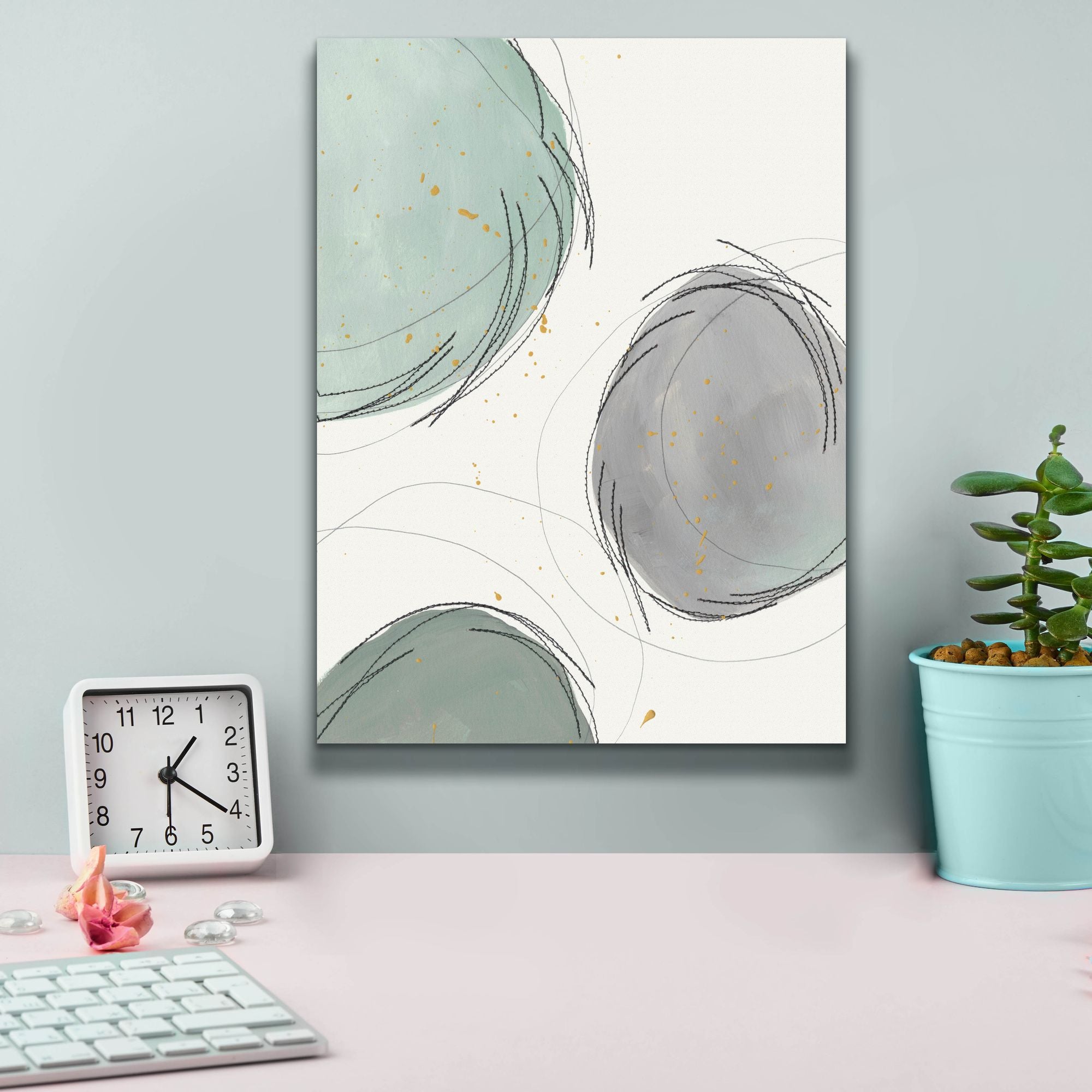 'Encircled Orbits I' by Regina Moore, Canvas Wall Art,12 x 16