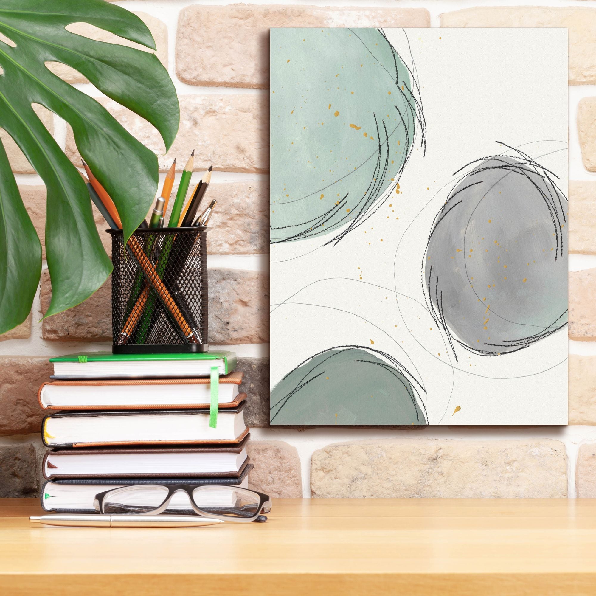 'Encircled Orbits I' by Regina Moore, Canvas Wall Art,12 x 16