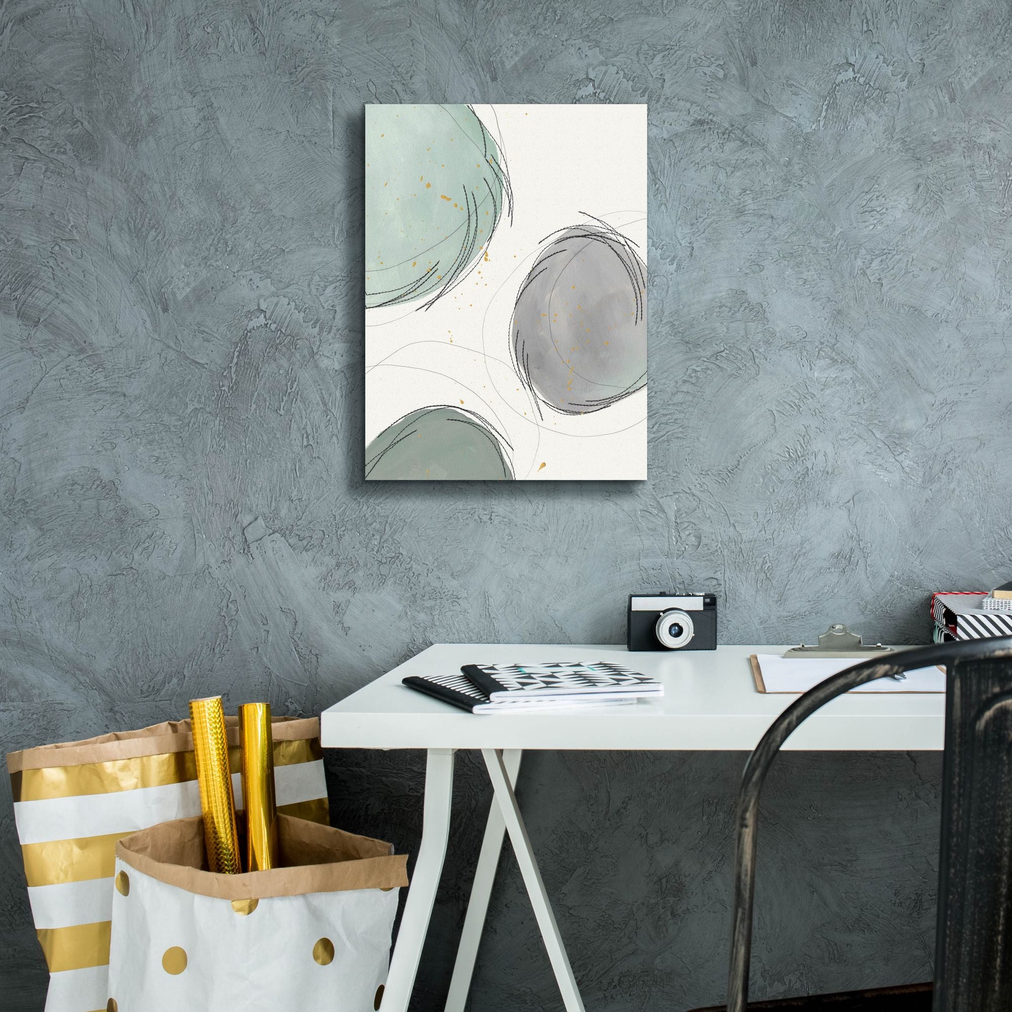 'Encircled Orbits I' by Regina Moore, Canvas Wall Art,12 x 16