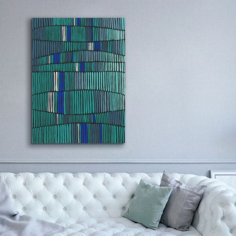 Image of 'Teal Tribal I' by Regina Moore, Canvas Wall Art,40x54