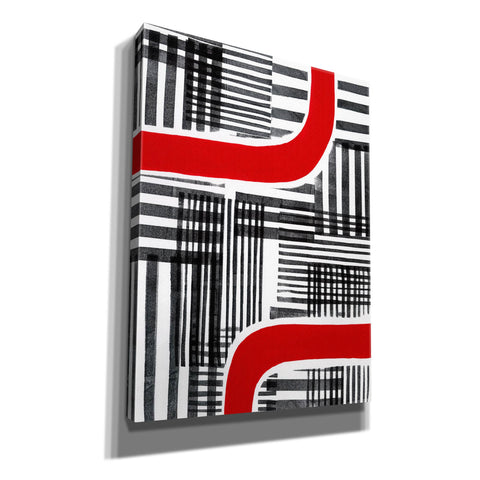Image of 'Red Interrupted II' by Regina Moore, Canvas Wall Art