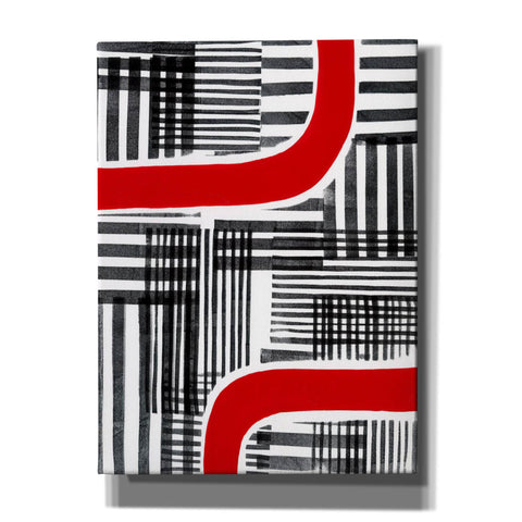 Image of 'Red Interrupted II' by Regina Moore, Canvas Wall Art