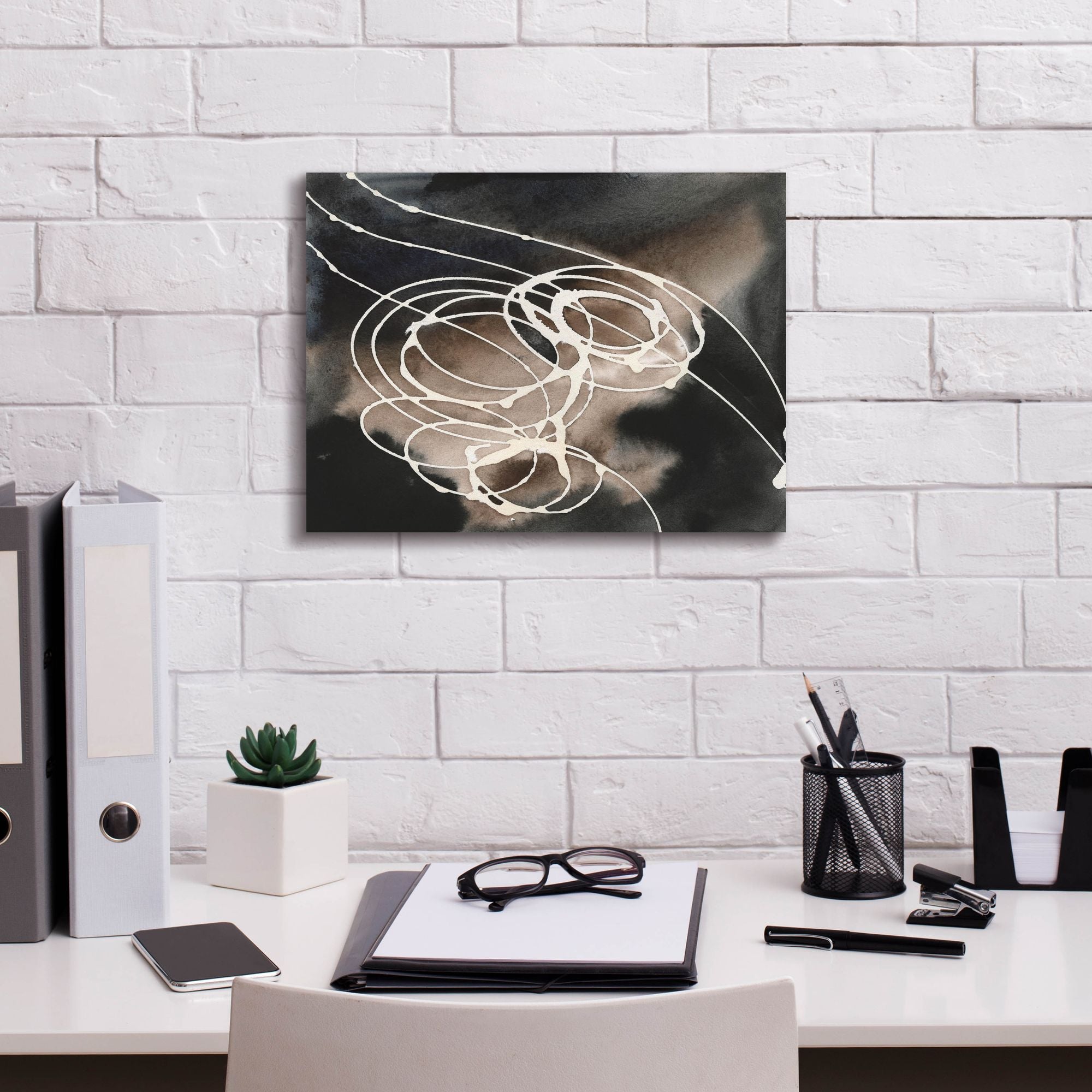 'Midnight Swirl I' by Regina Moore, Canvas Wall Art,16 x 12