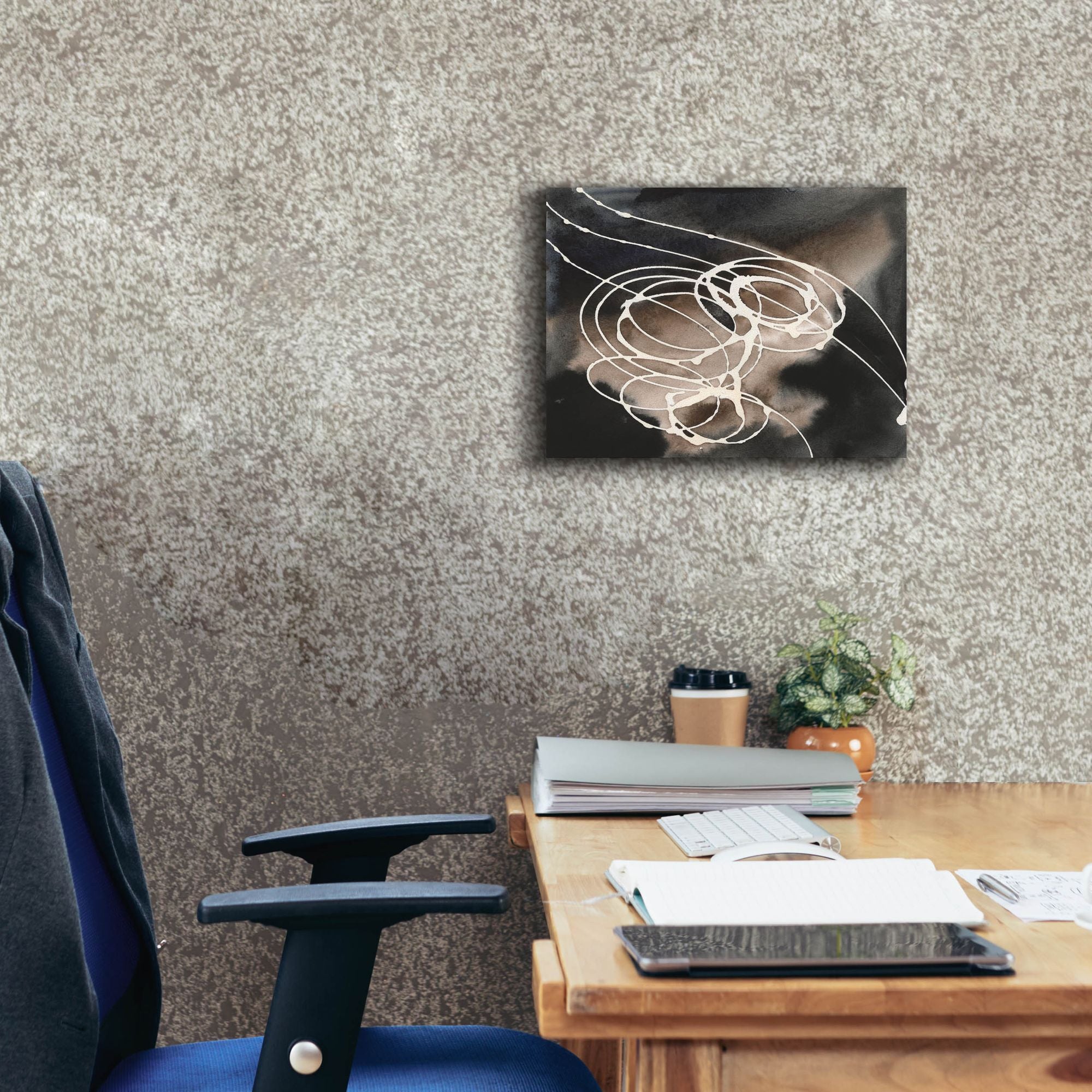 'Midnight Swirl I' by Regina Moore, Canvas Wall Art,16 x 12