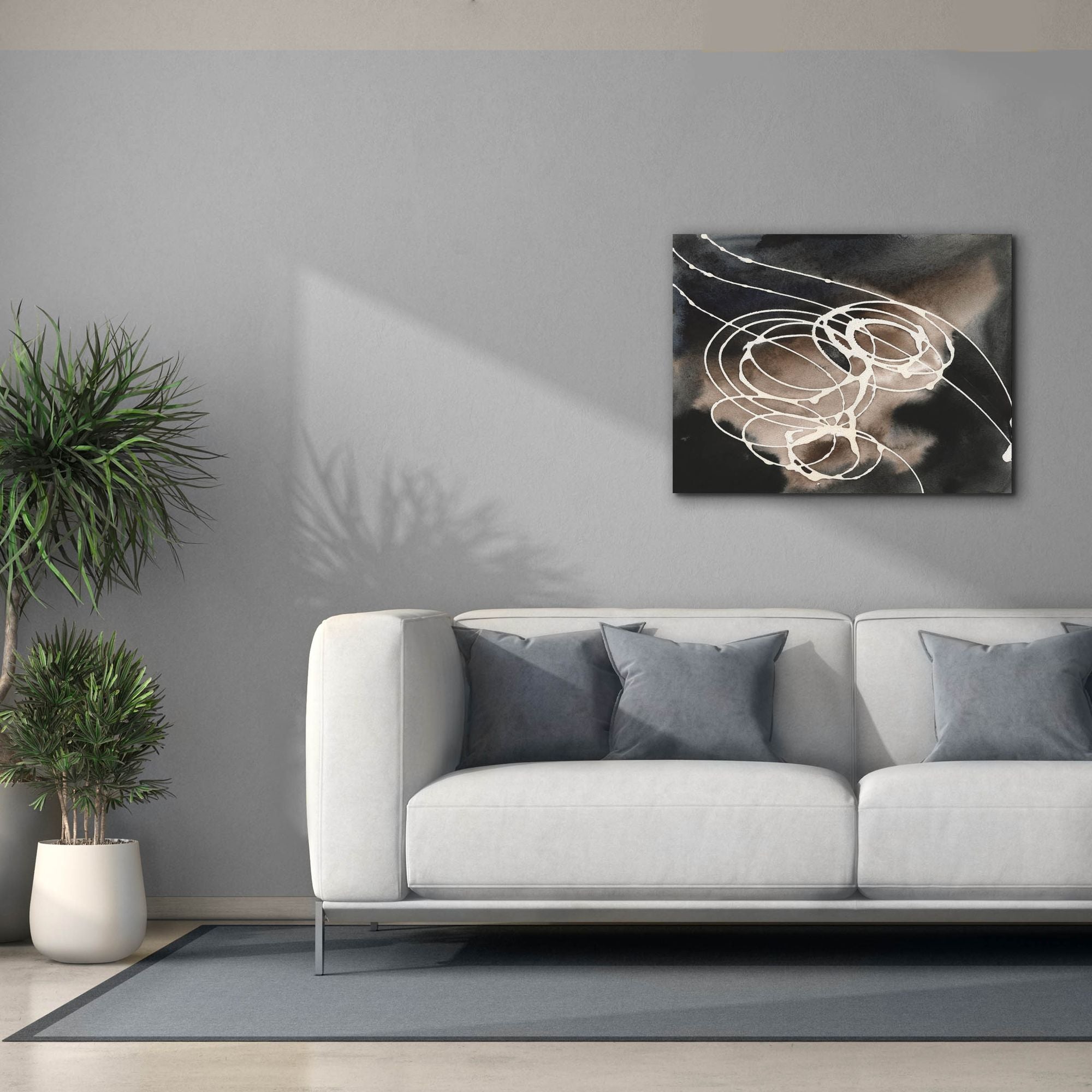 'Midnight Swirl I' by Regina Moore, Canvas Wall Art,34 x 26