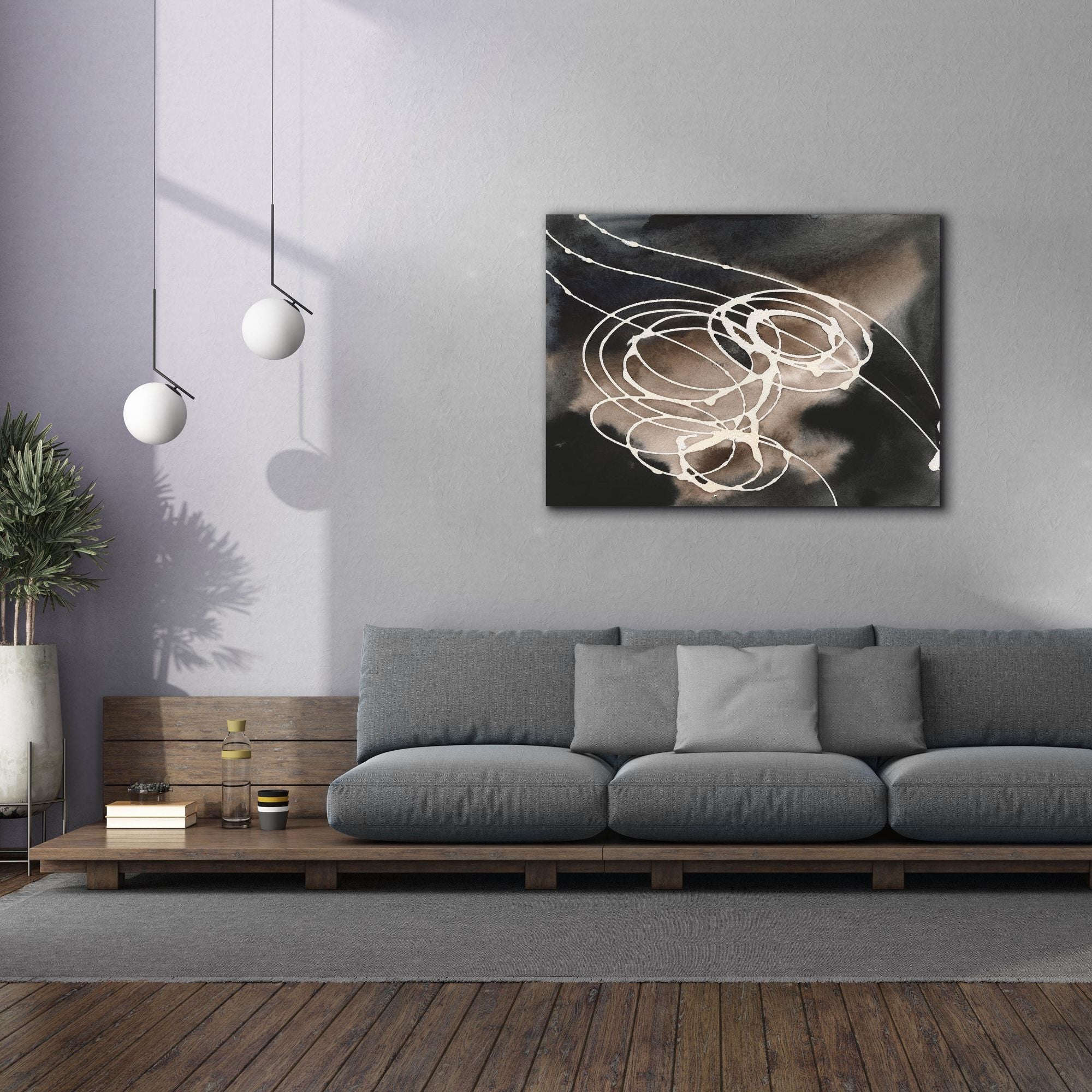 'Midnight Swirl I' by Regina Moore, Canvas Wall Art,54x40