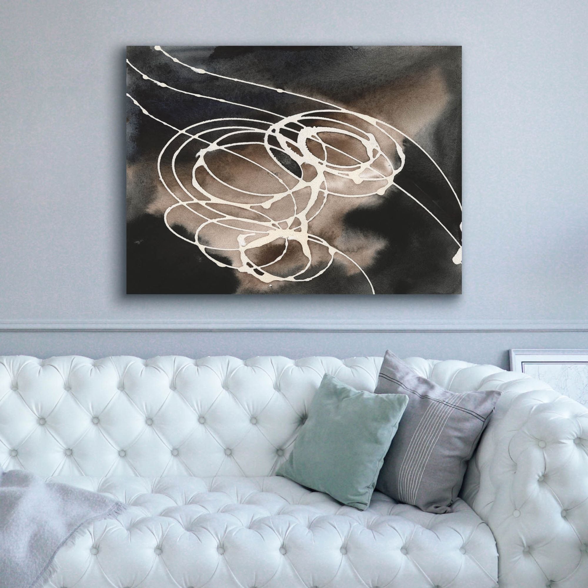 'Midnight Swirl I' by Regina Moore, Canvas Wall Art,54x40