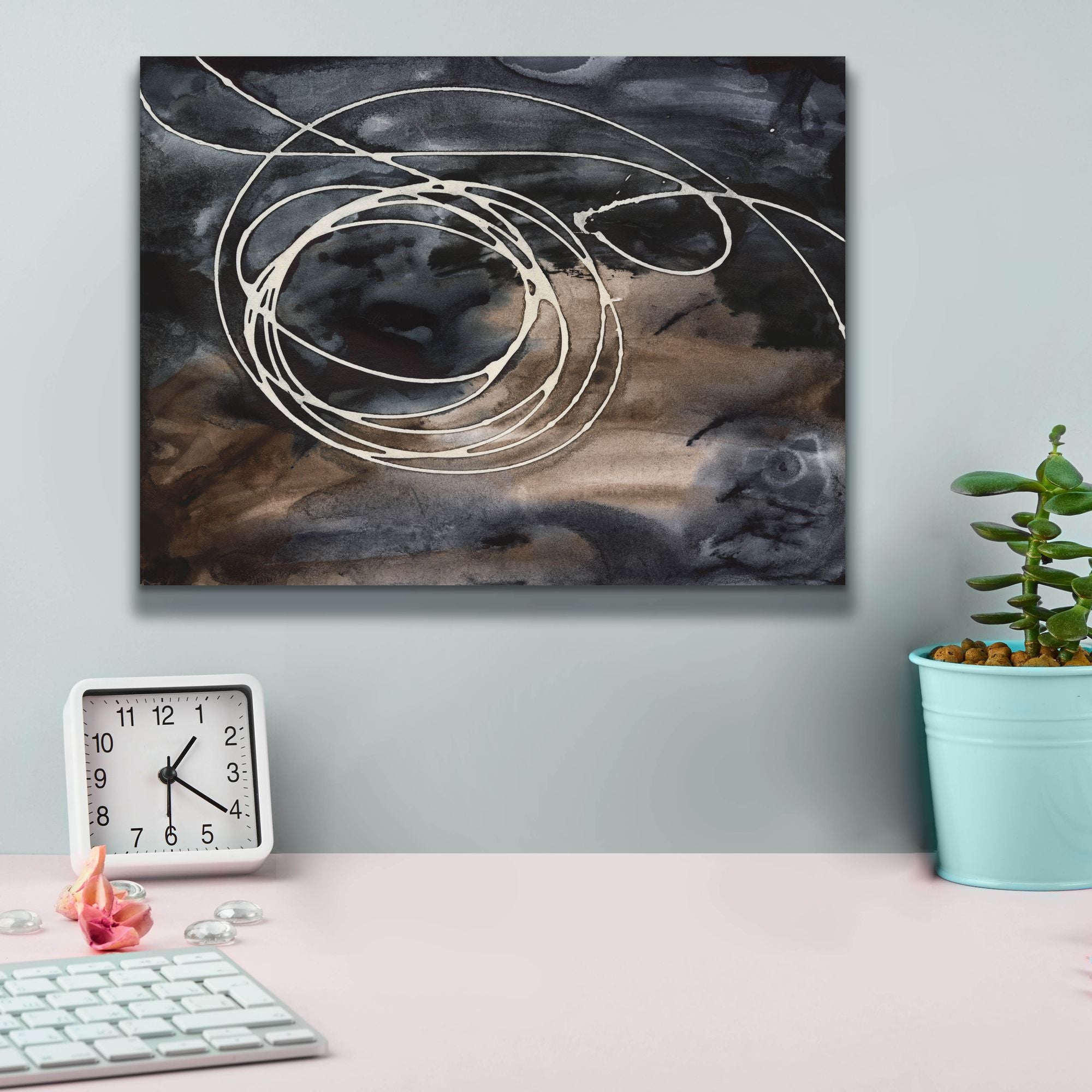 'Midnight Swirl II' by Regina Moore, Canvas Wall Art,16 x 12