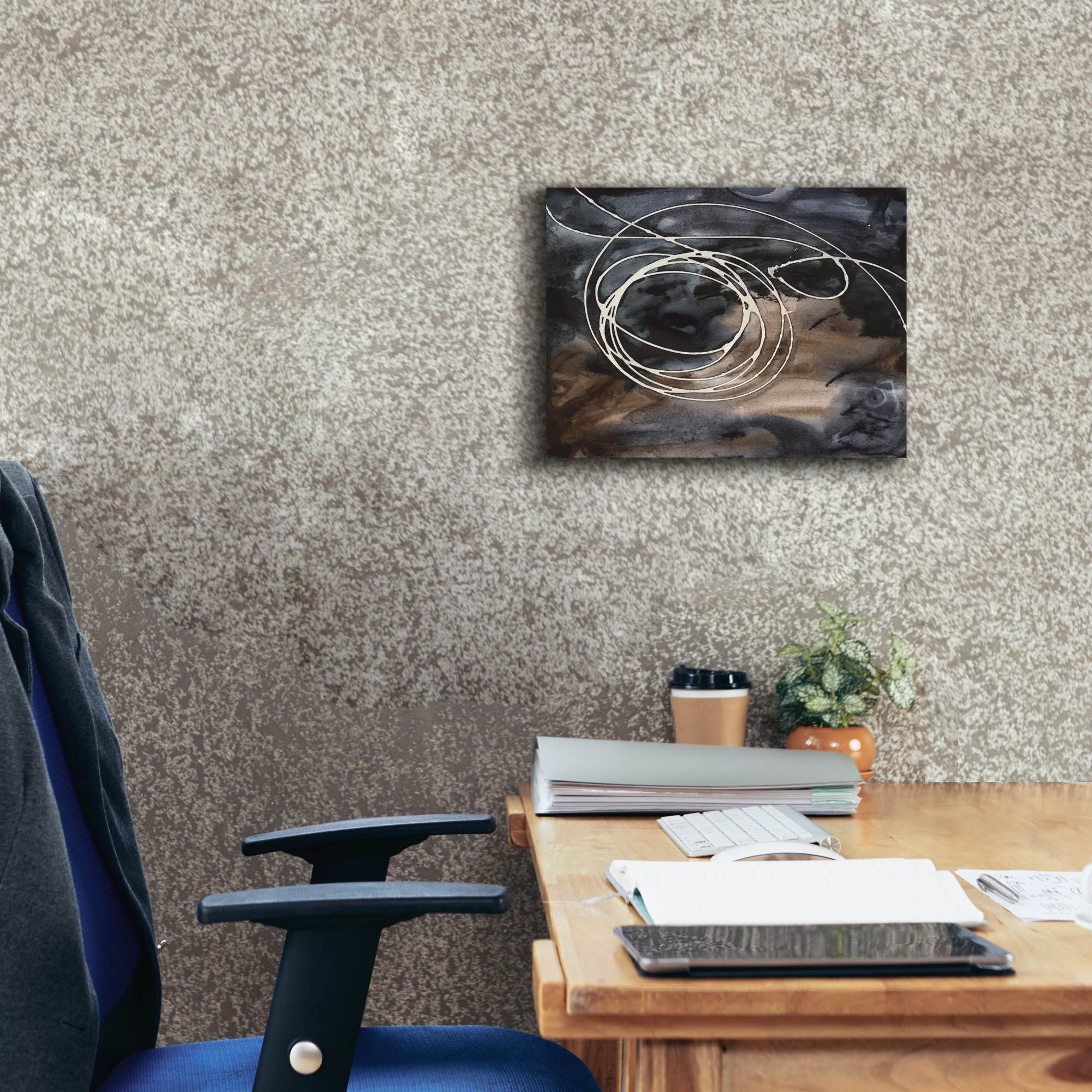 'Midnight Swirl II' by Regina Moore, Canvas Wall Art,16 x 12