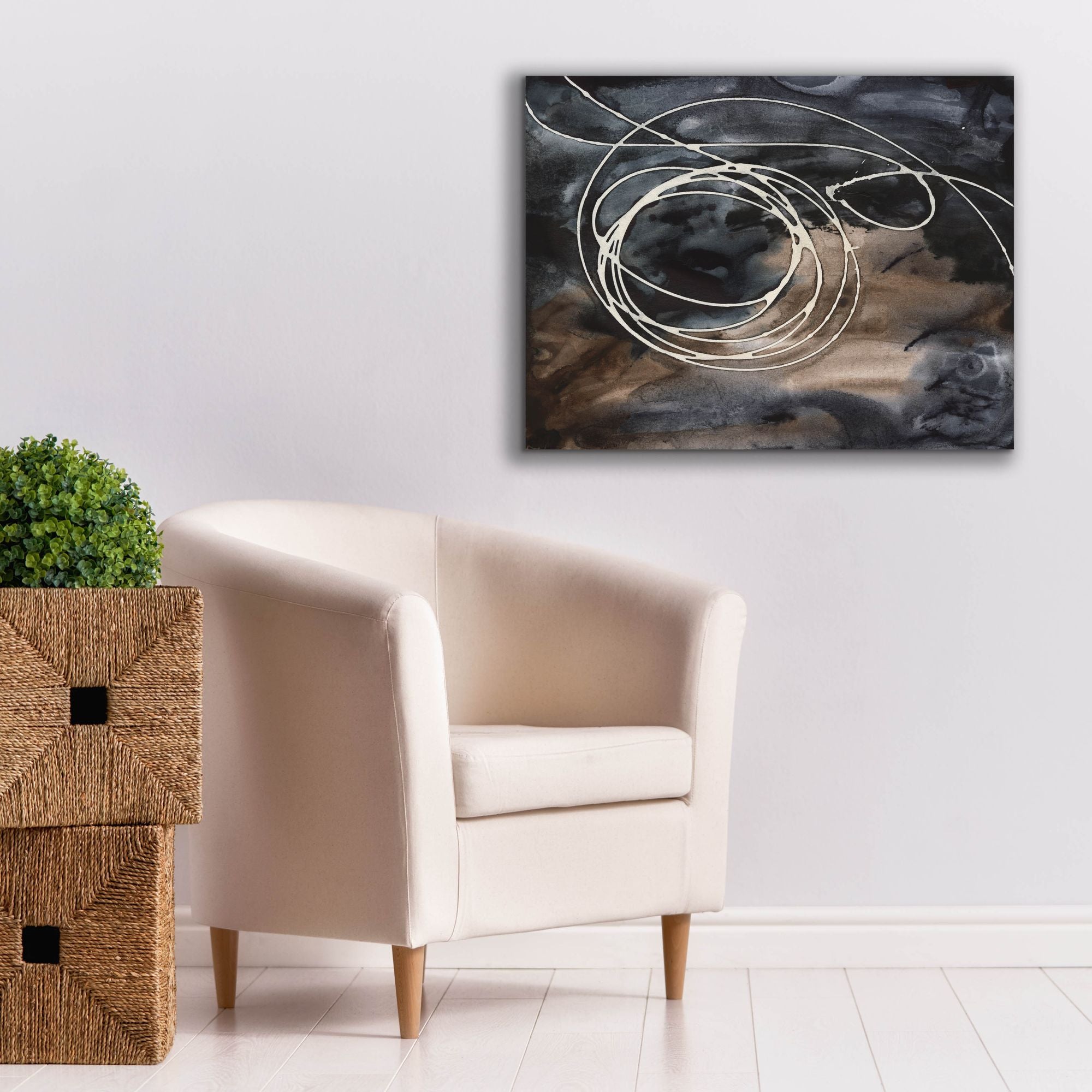 'Midnight Swirl II' by Regina Moore, Canvas Wall Art,34 x 26