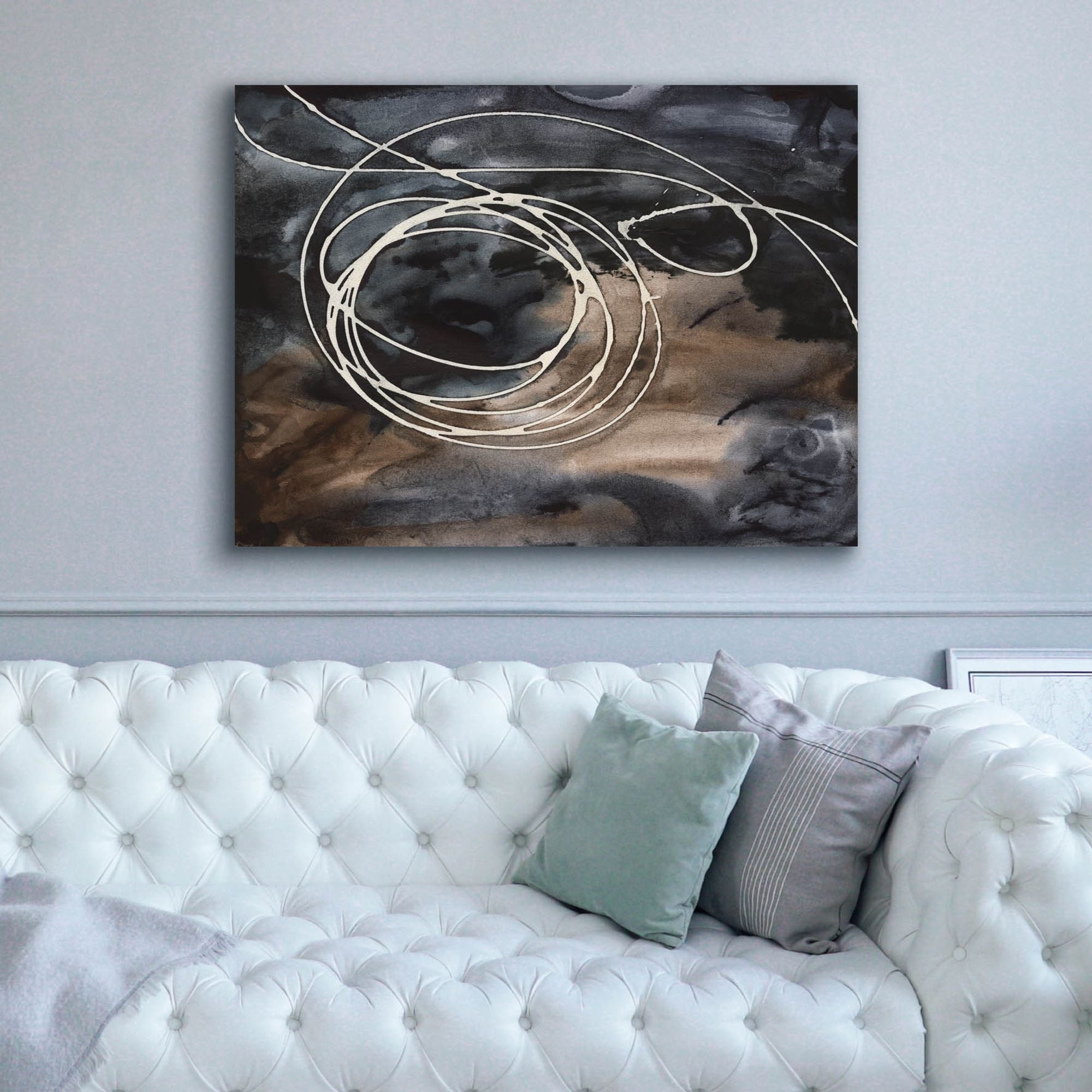 'Midnight Swirl II' by Regina Moore, Canvas Wall Art,54x40