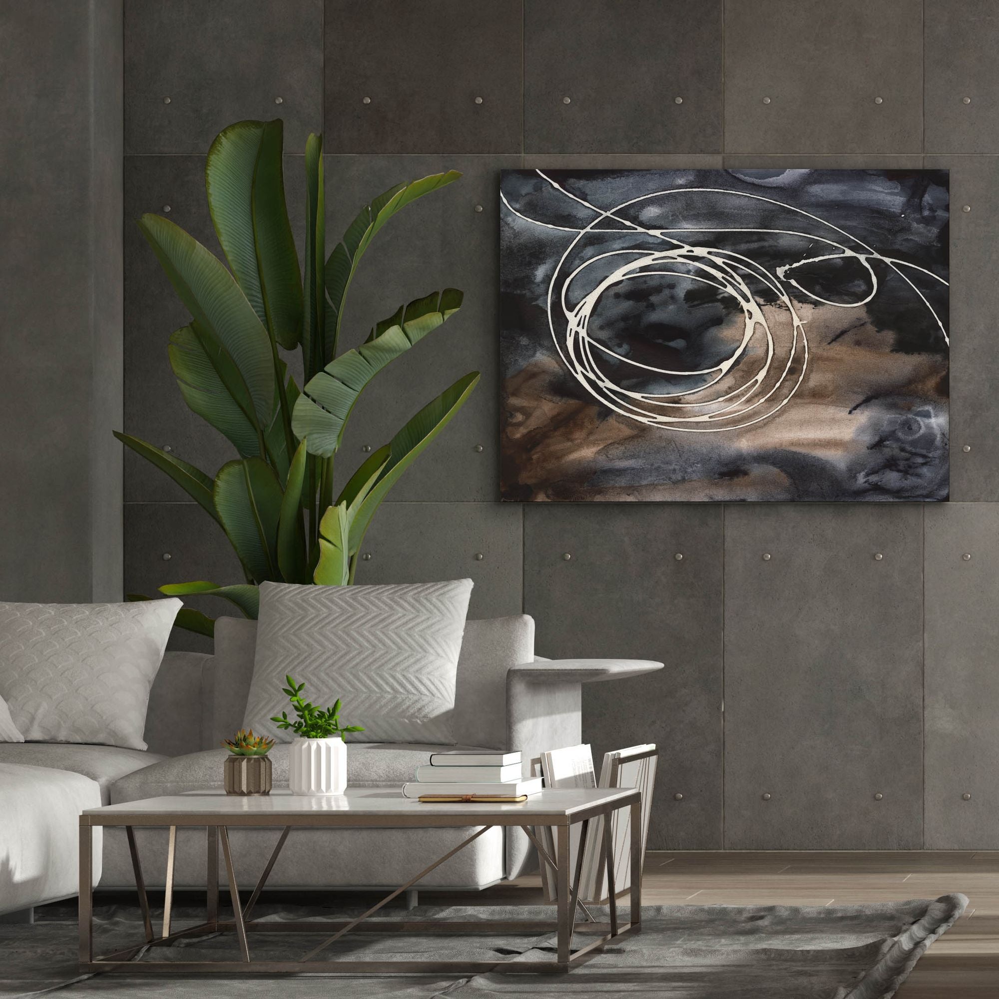 'Midnight Swirl II' by Regina Moore, Canvas Wall Art,54x40