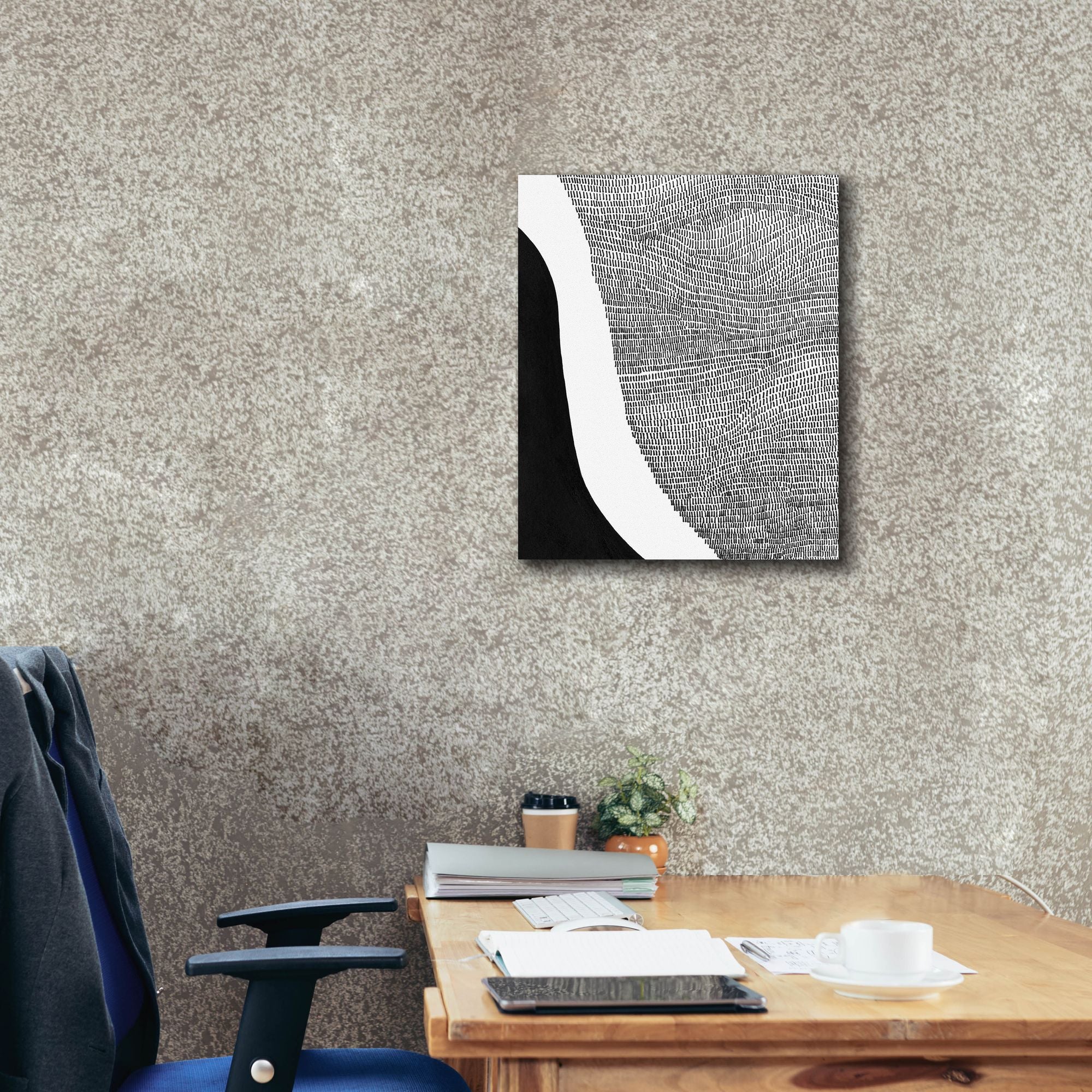 'Black & White Abstract I' by Regina Moore, Canvas Wall Art,20 x 24