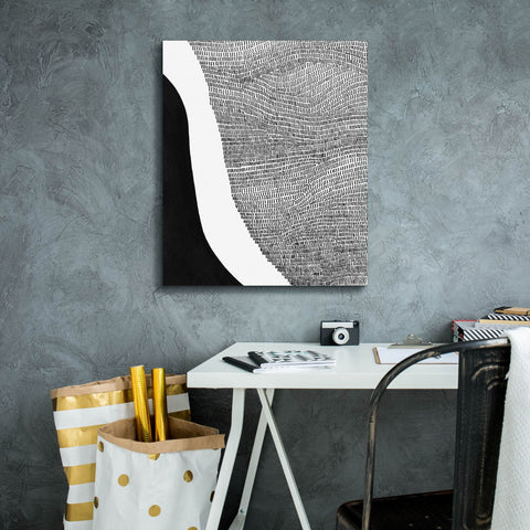 Image of 'Black & White Abstract I' by Regina Moore, Canvas Wall Art,20 x 24