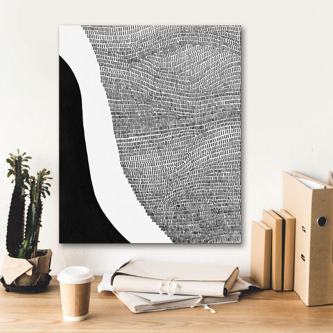 Image of 'Black & White Abstract I' by Regina Moore, Canvas Wall Art,20 x 24