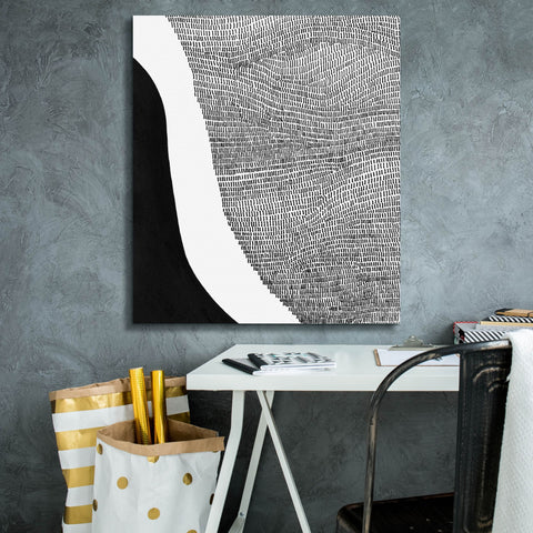 Image of 'Black & White Abstract I' by Regina Moore, Canvas Wall Art,26x30