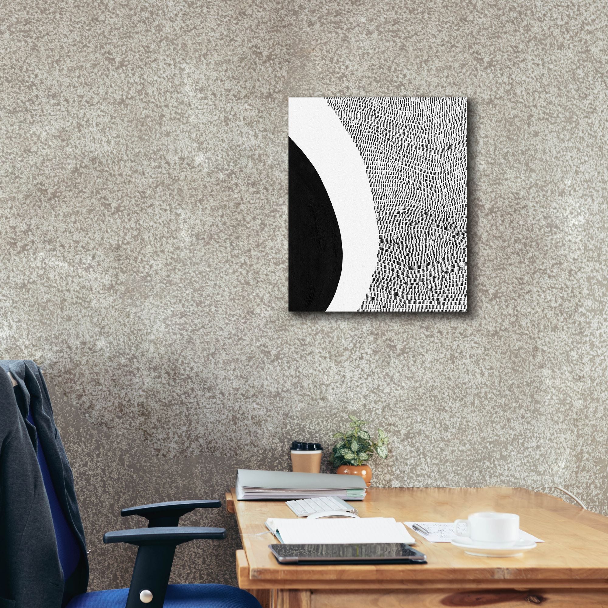 'Black & White Abstract II' by Regina Moore, Canvas Wall Art,20 x 24