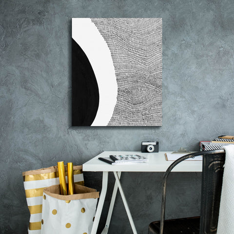Image of 'Black & White Abstract II' by Regina Moore, Canvas Wall Art,20 x 24