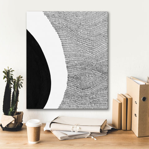 Image of 'Black & White Abstract II' by Regina Moore, Canvas Wall Art,20 x 24