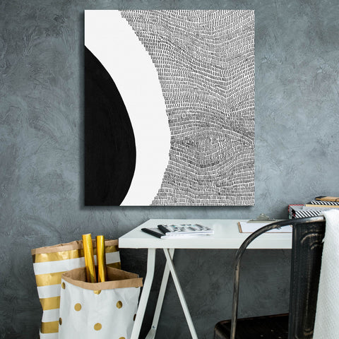 Image of 'Black & White Abstract II' by Regina Moore, Canvas Wall Art,26x30