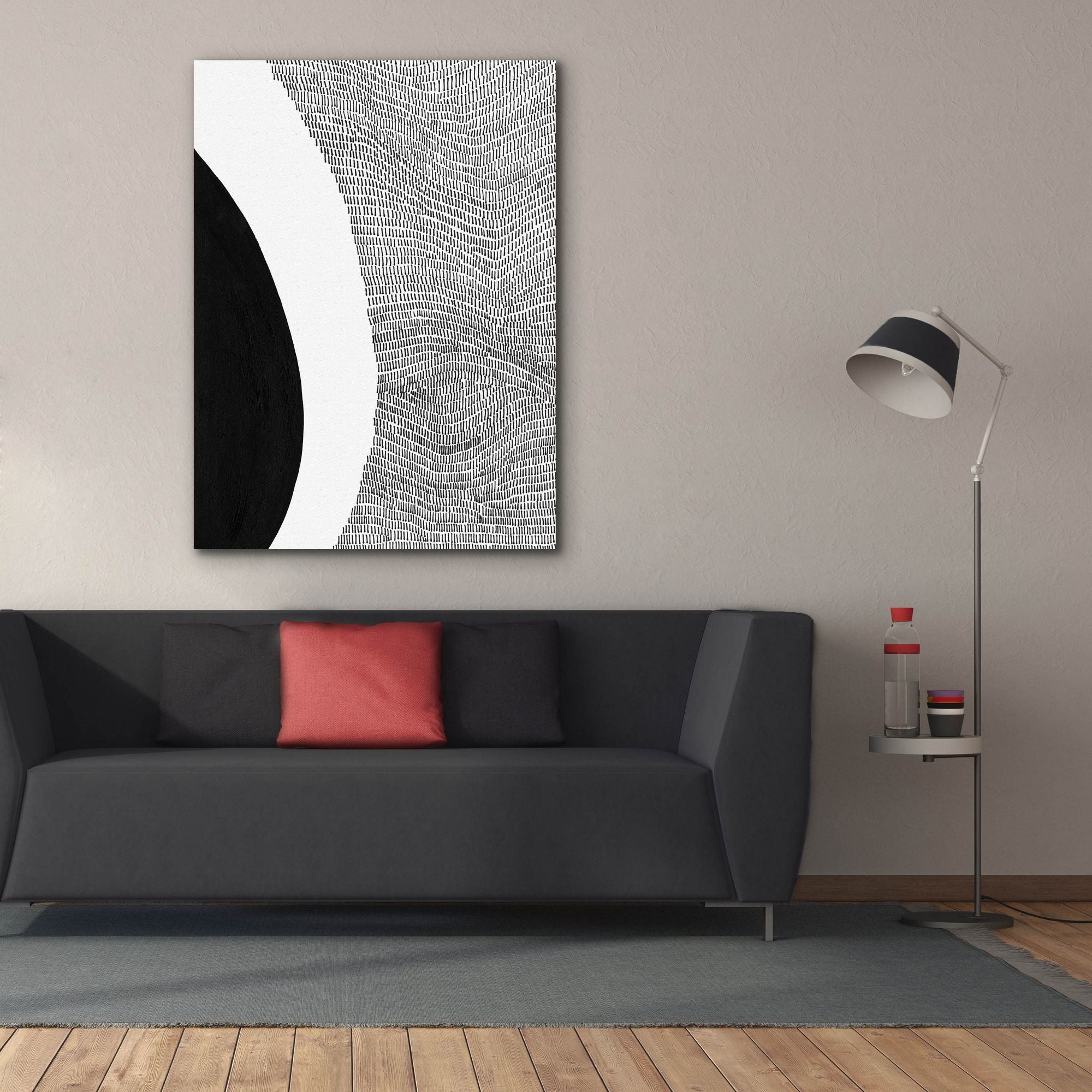 'Black & White Abstract II' by Regina Moore, Canvas Wall Art,40x54