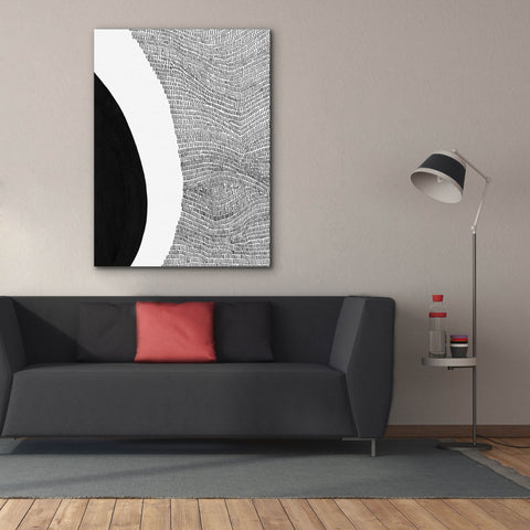 Image of 'Black & White Abstract II' by Regina Moore, Canvas Wall Art,40x54