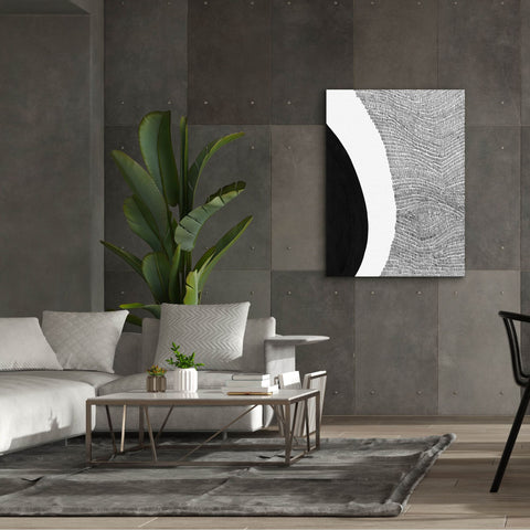 Image of 'Black & White Abstract II' by Regina Moore, Canvas Wall Art,40x54
