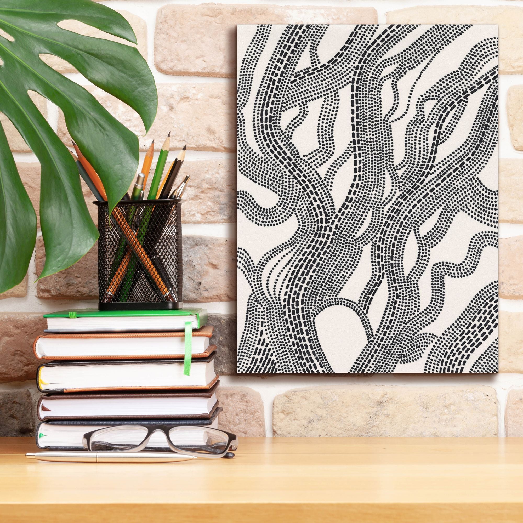 'Dots and Dashes I' by Regina Moore, Canvas Wall Art,12 x 16