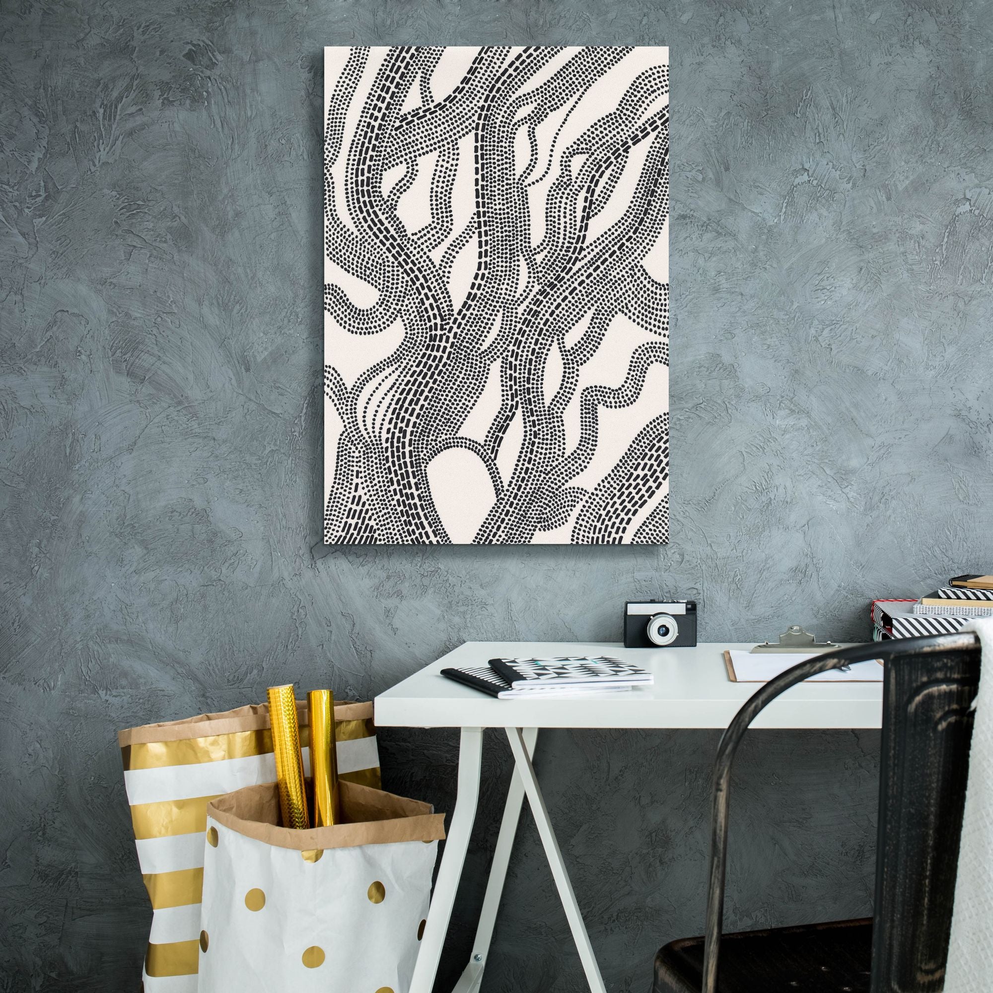 'Dots and Dashes I' by Regina Moore, Canvas Wall Art,18 x 26