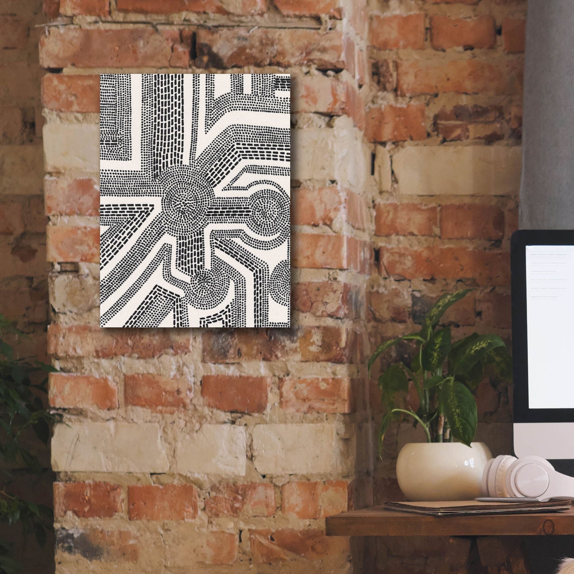 'Dots and Dashes II' by Regina Moore, Canvas Wall Art,12 x 16