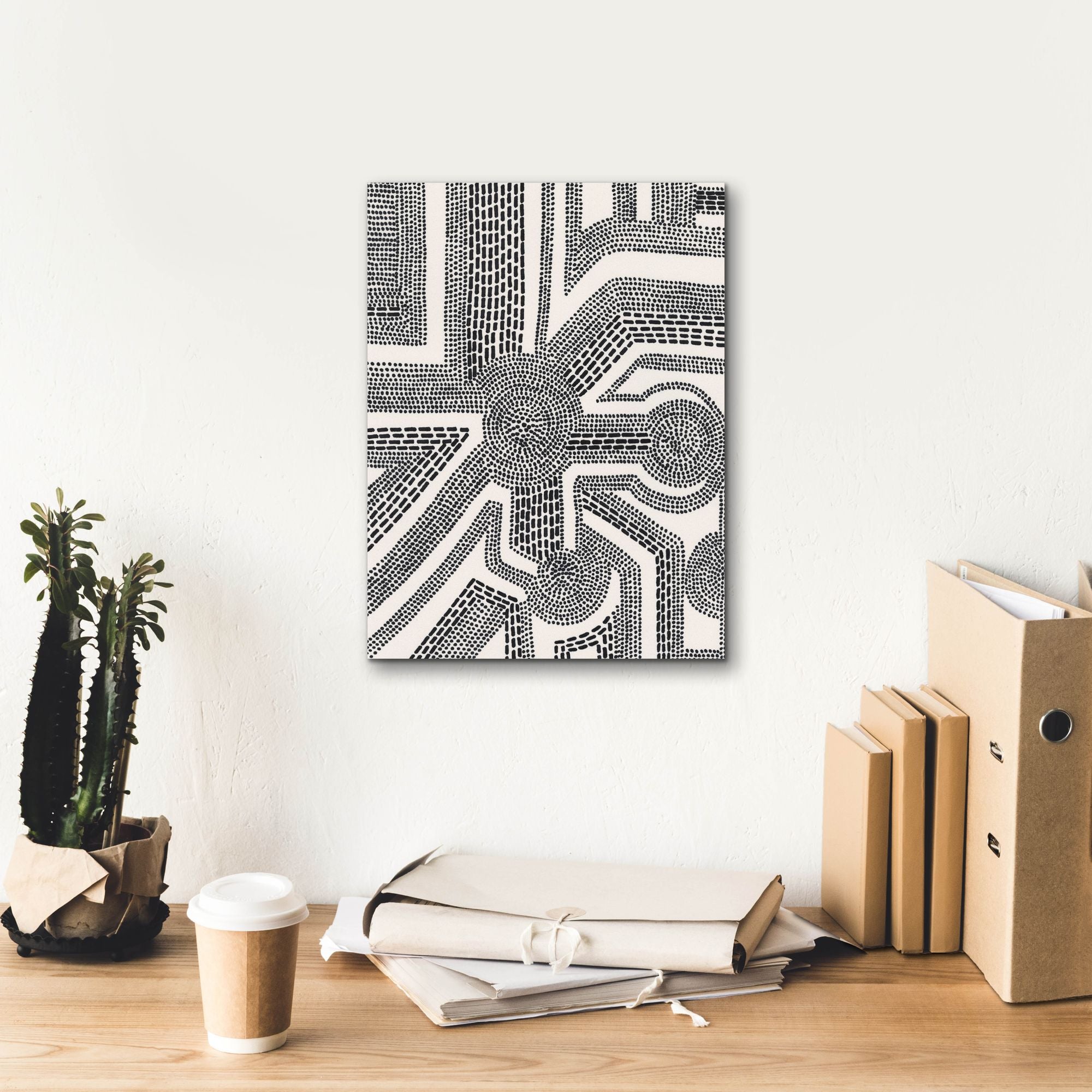 'Dots and Dashes II' by Regina Moore, Canvas Wall Art,12 x 16