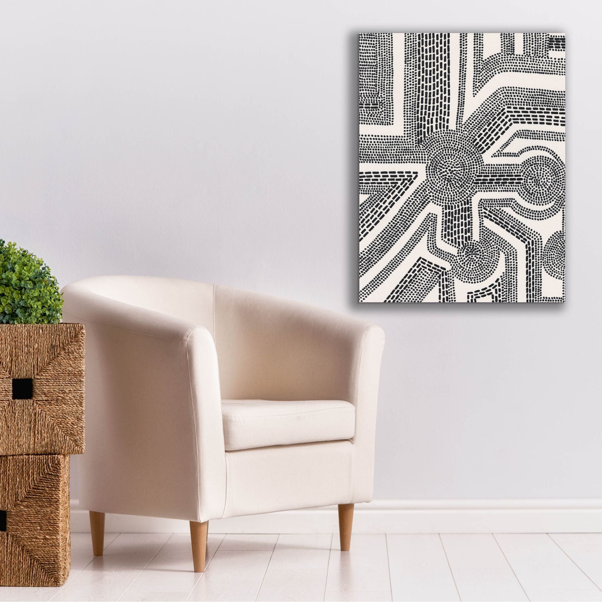 'Dots and Dashes II' by Regina Moore, Canvas Wall Art,26 x 34