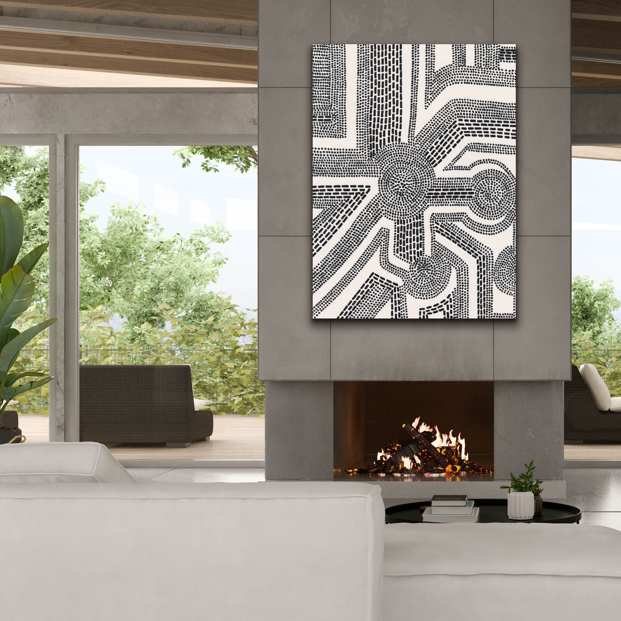 'Dots and Dashes II' by Regina Moore, Canvas Wall Art,40x54