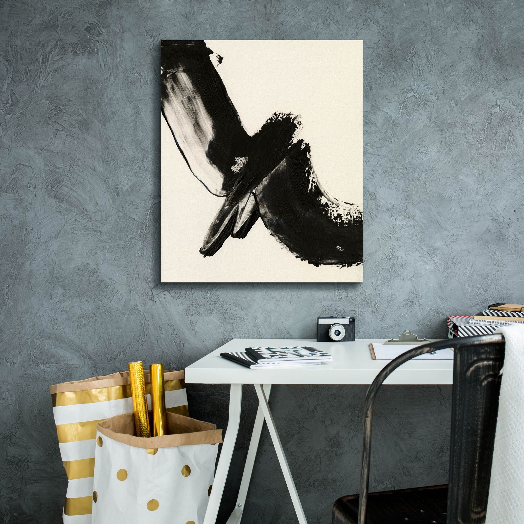 'Black Expression I' by Regina Moore, Canvas Wall Art,20 x 24